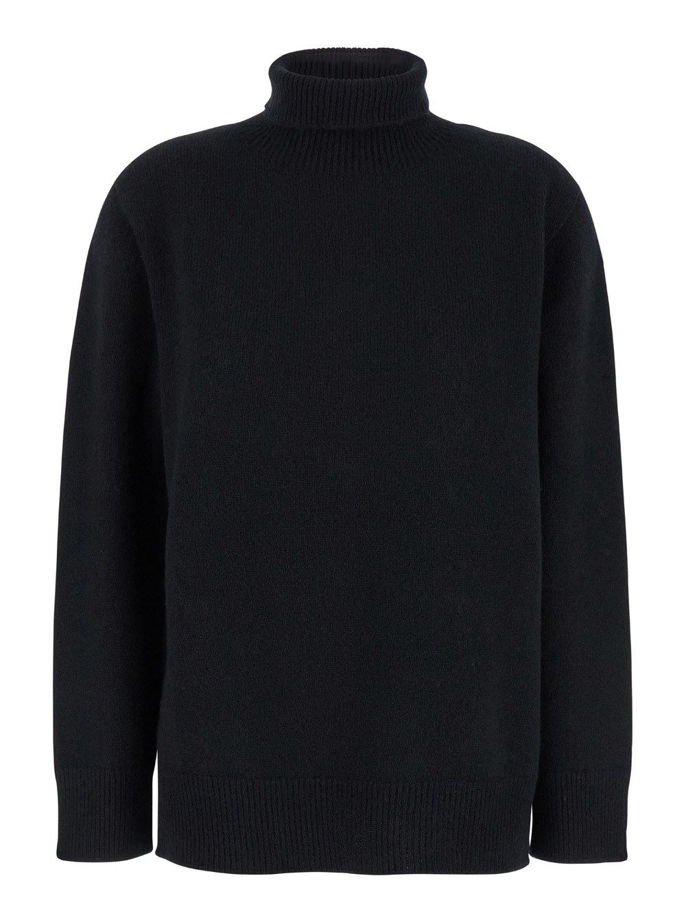 The Row Maglione 'Hepny' a Collo alto in Cashmere Nero Donna