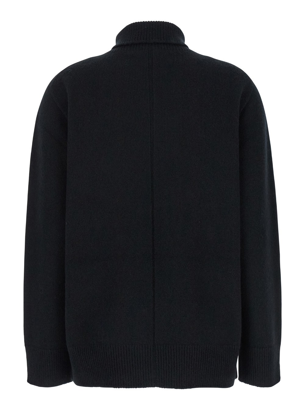The Row Maglione 'Hepny' a Collo alto in Cashmere Nero Donna, view 2