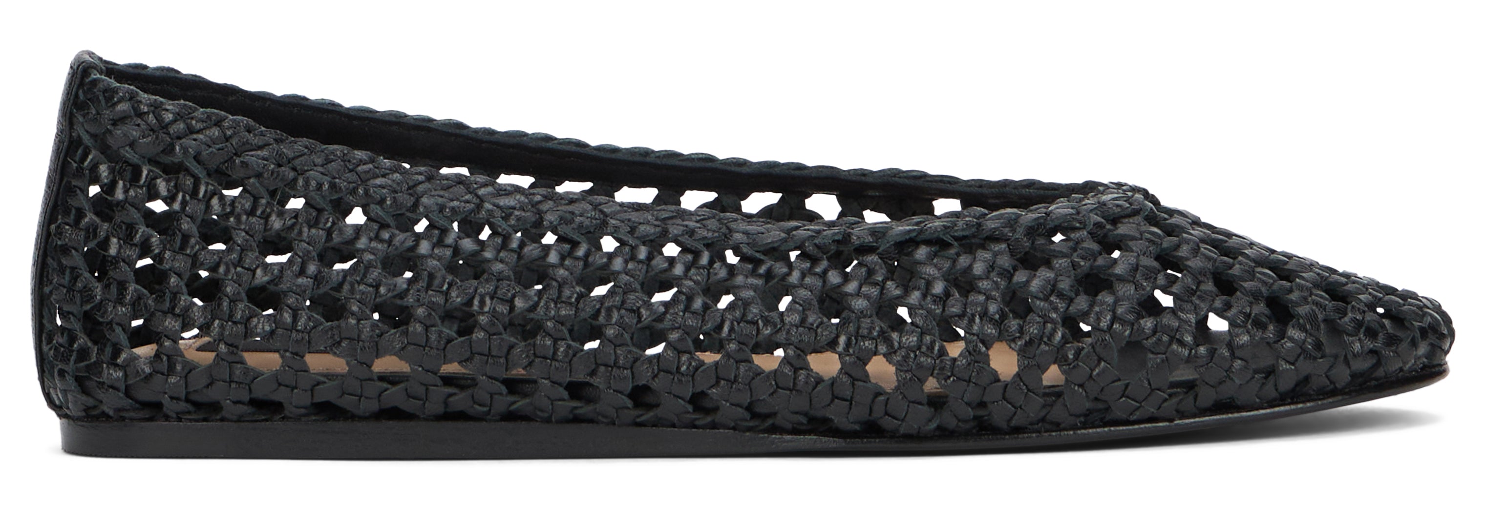 Manebi Ballerine in pelle intrecciata