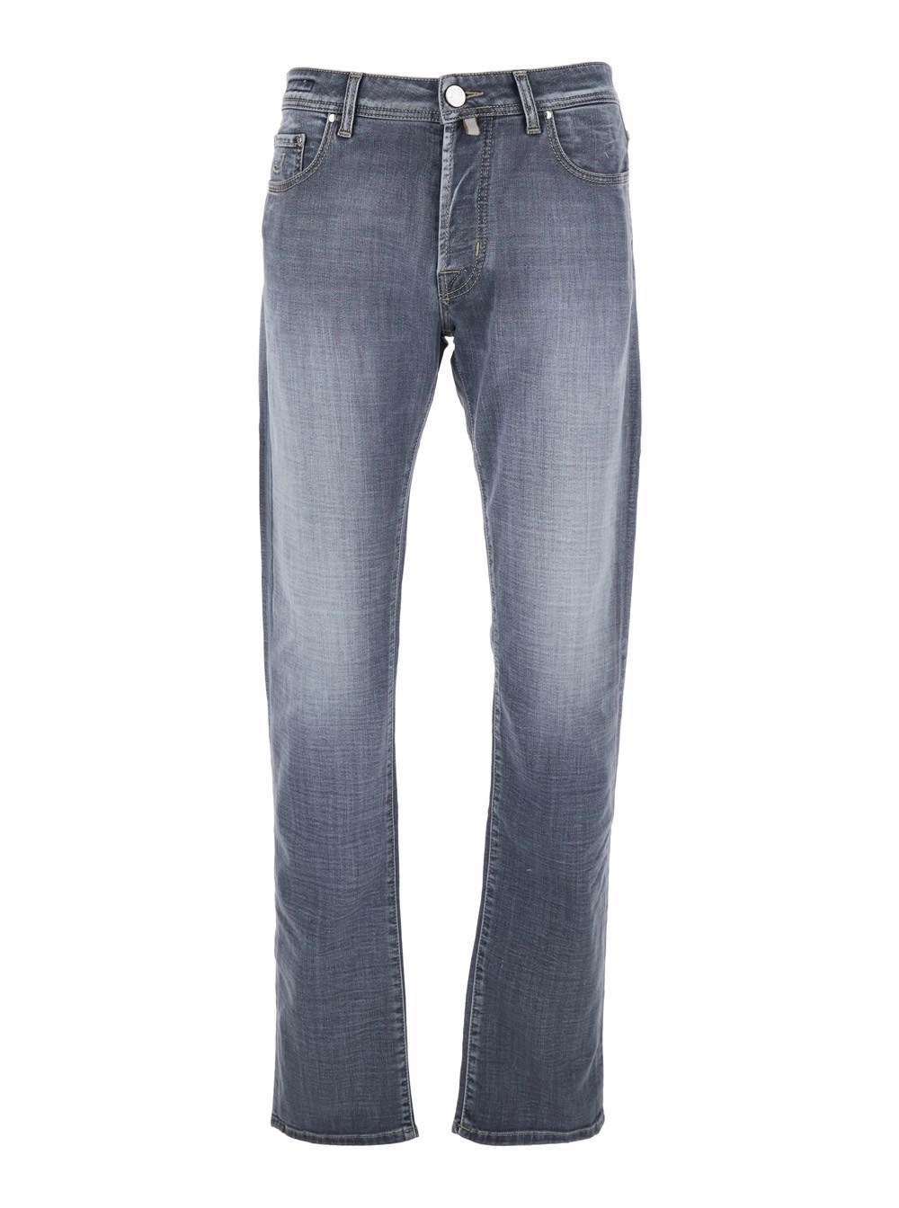 Jacob cohen Jeans 'Bard' con Passanti per Cintura e Patch Logo sul Retro in Denim Nero Sbiadito Uomo