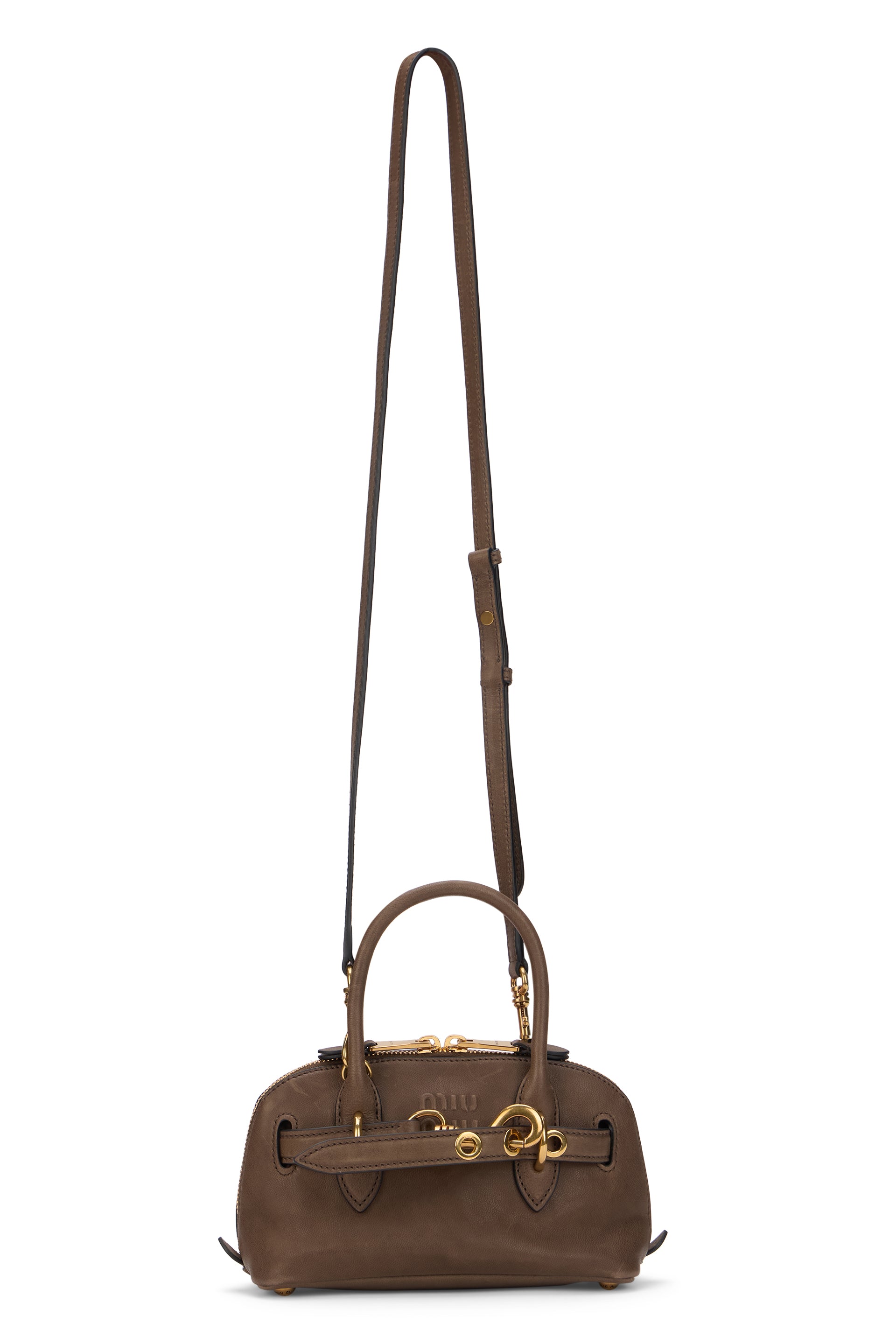 Miu Miu Borsa a mano Aventure mini in nappa