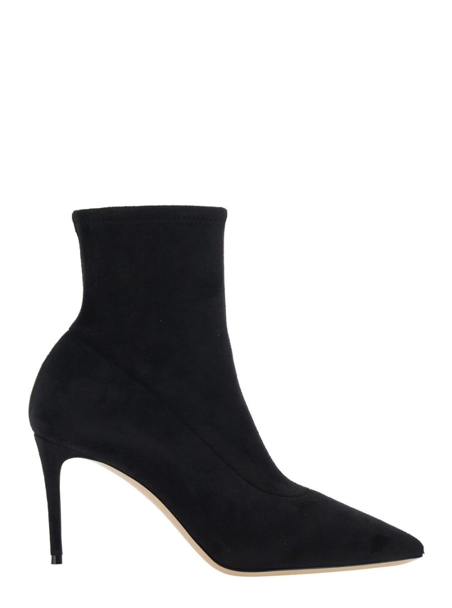 Casadei Stivaletti 'JULIA' con design a punta in eco-suede neri donna