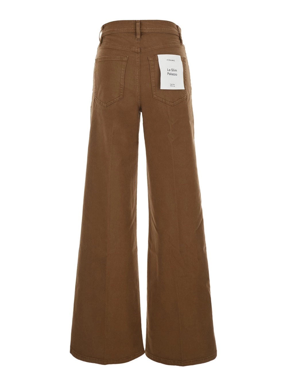 Frame Jeans 'Le Slim Palazzo' con Gamba Ampia in Denim Marroni Donna, view 2