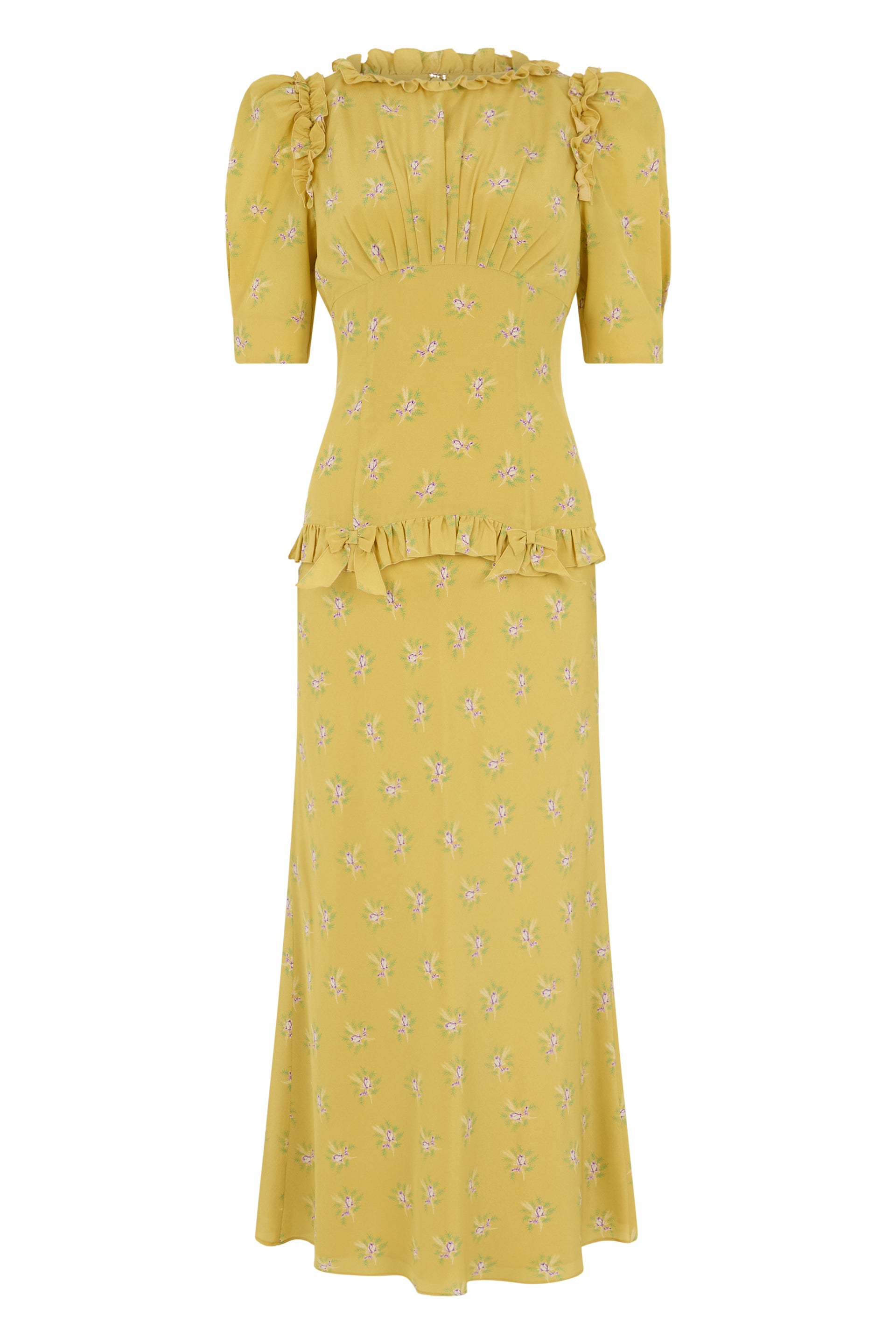Alessandra Rich Abito in seta a fiori