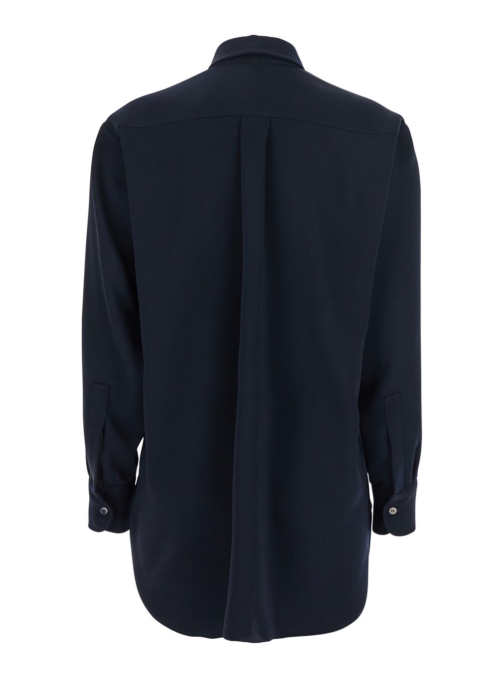 Leplain Camicia con Colletto Classico in Tessuto Tecnico Blu Donna, view 2