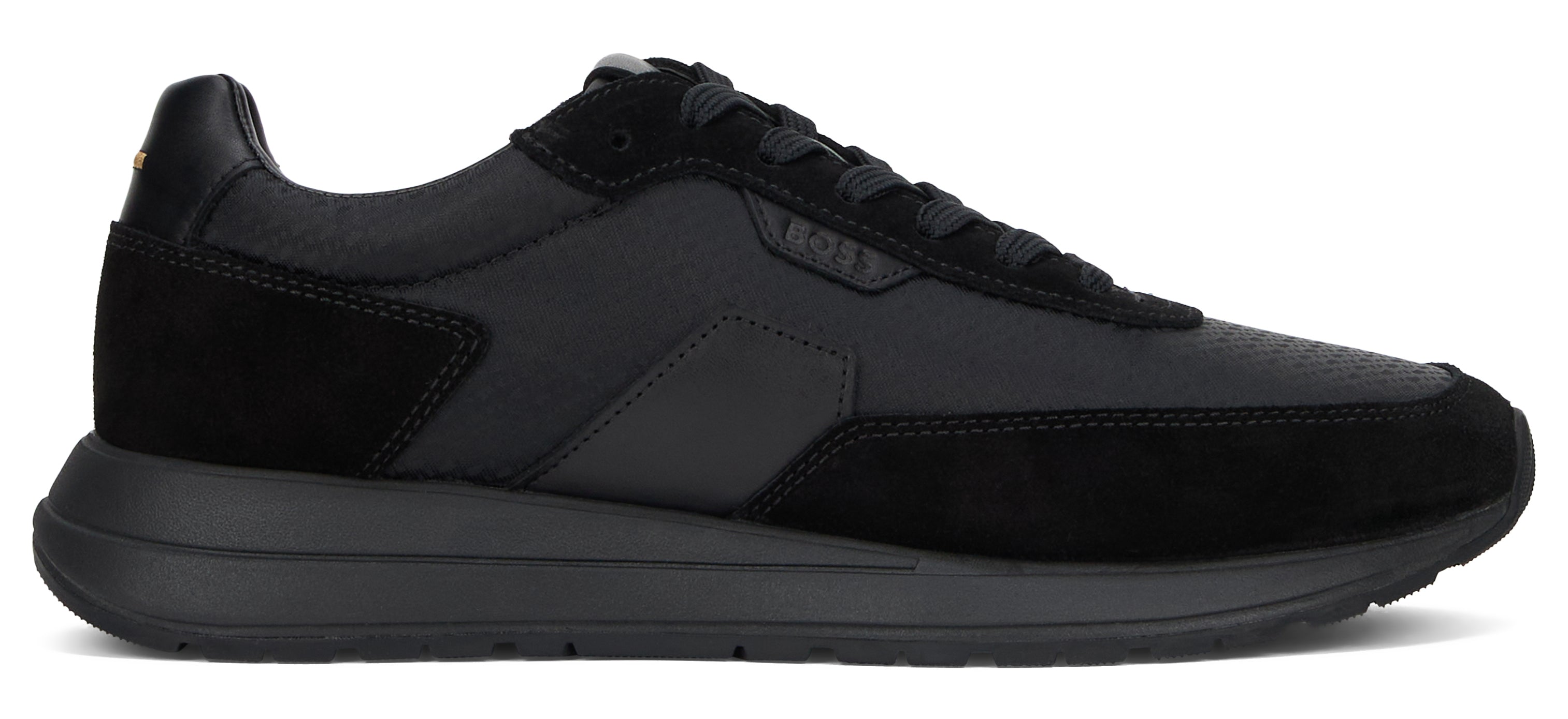 Boss Sneakers low-top in pelle e tessuto