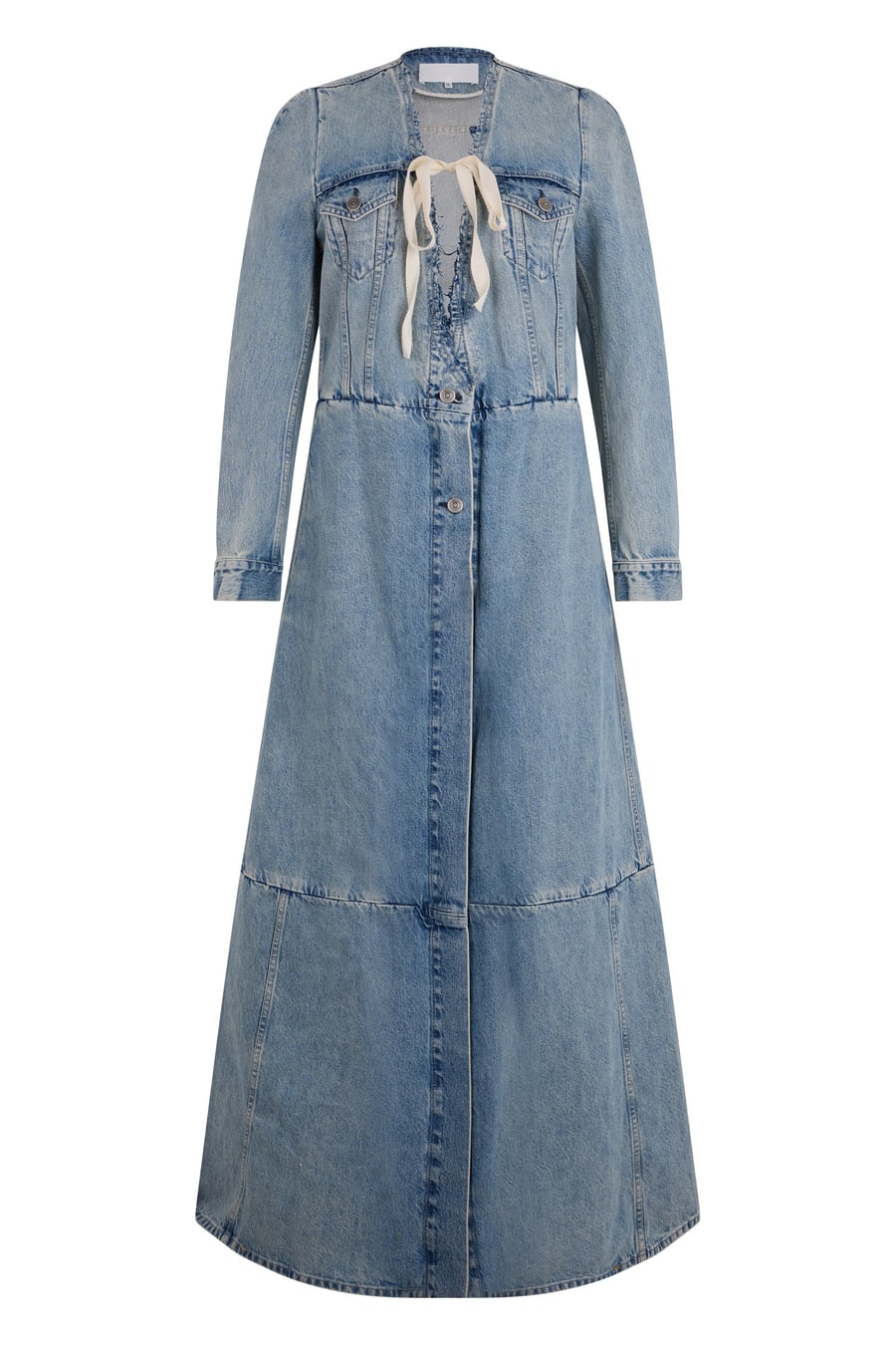 Maison Margiela Cappotto lungo in denim patchwork