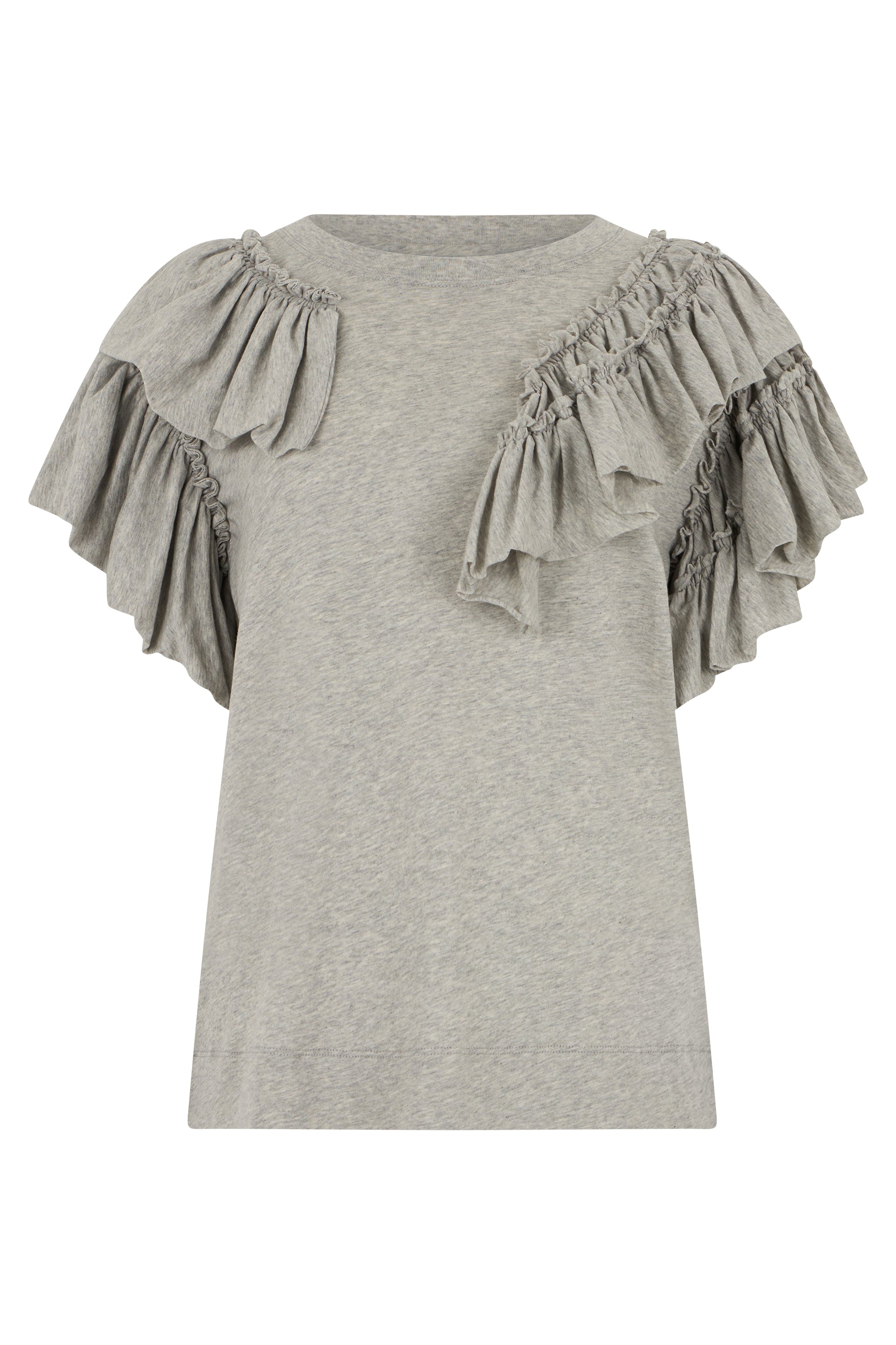 Dries Van Noten T-shirt in cotone con volant
