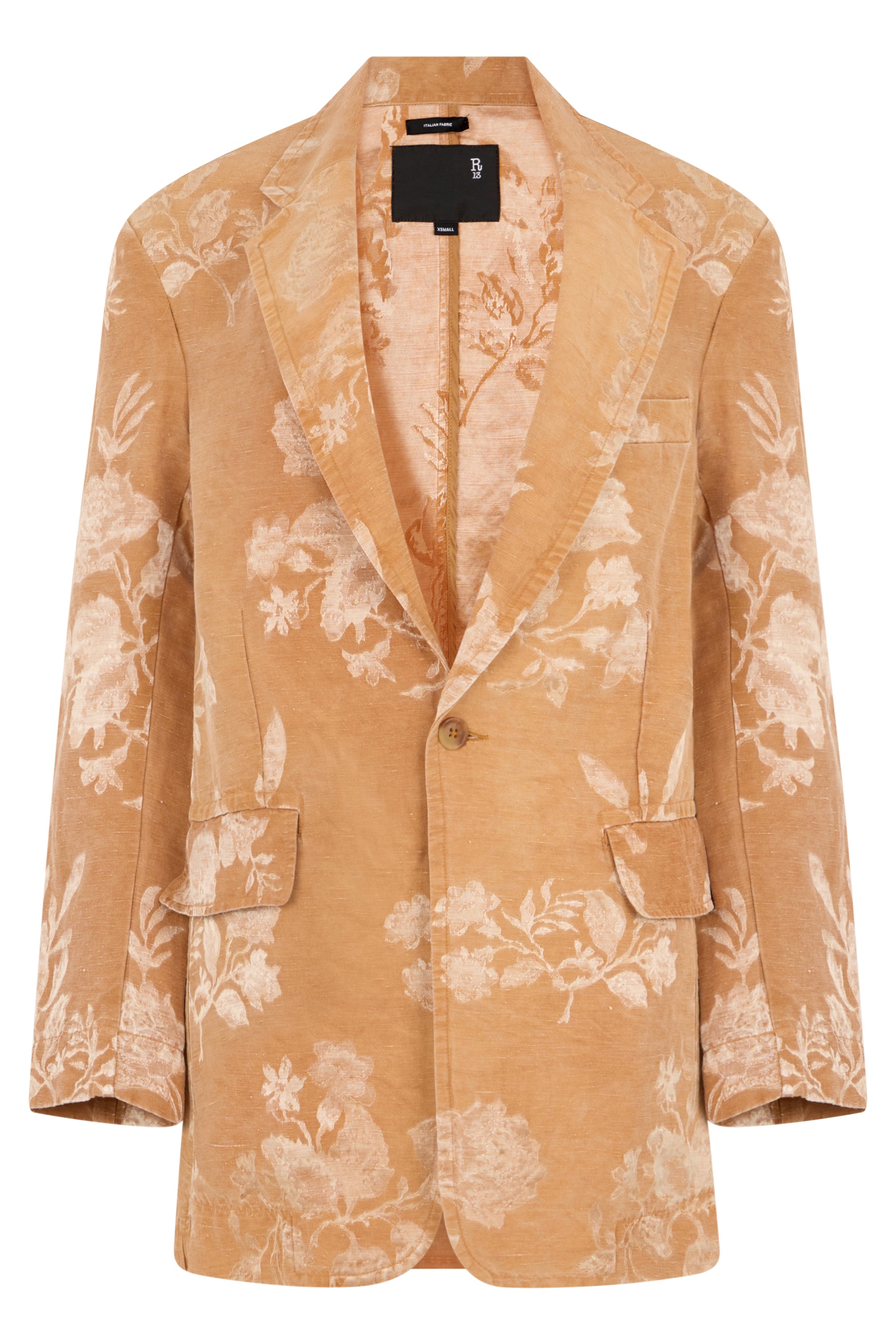 R13 Giacca in cotone floreale