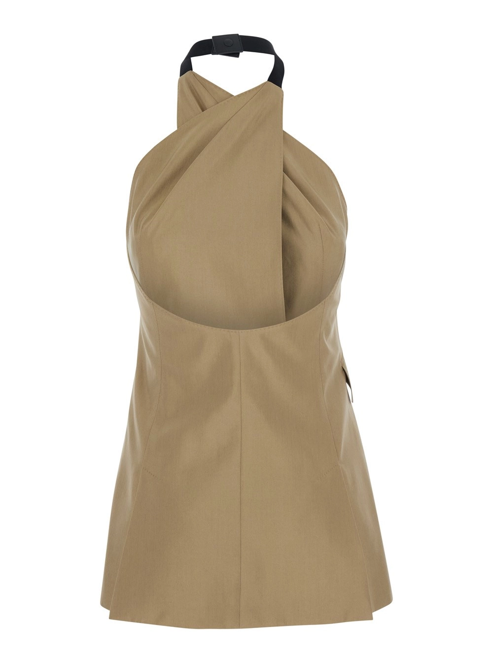 Max Mara MXSNURAGHE Beige Giacca con Chiusura Frontale in Lana e Seta Donna, view 2