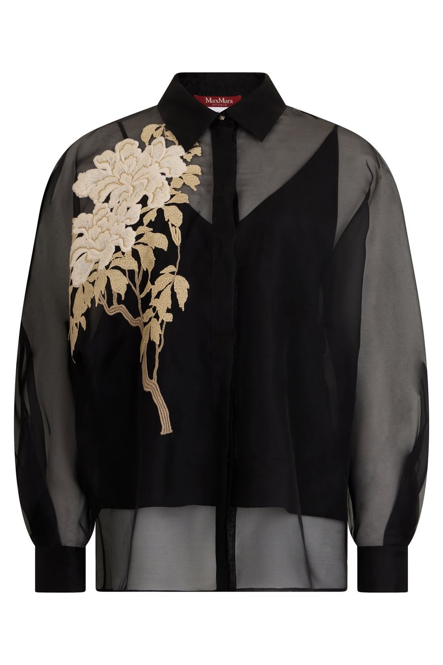 Max Mara Studio Camicia in chiffon di seta