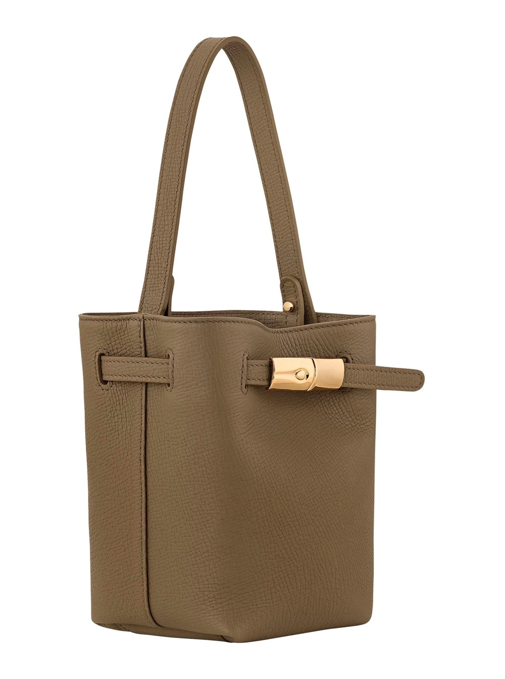 Longchamp Borsa Mini 'Le Smart Flow' con Placca Logo sul Fronte e Tracolla Regolabile e Removibile in Pelle Verde Donna, view 2