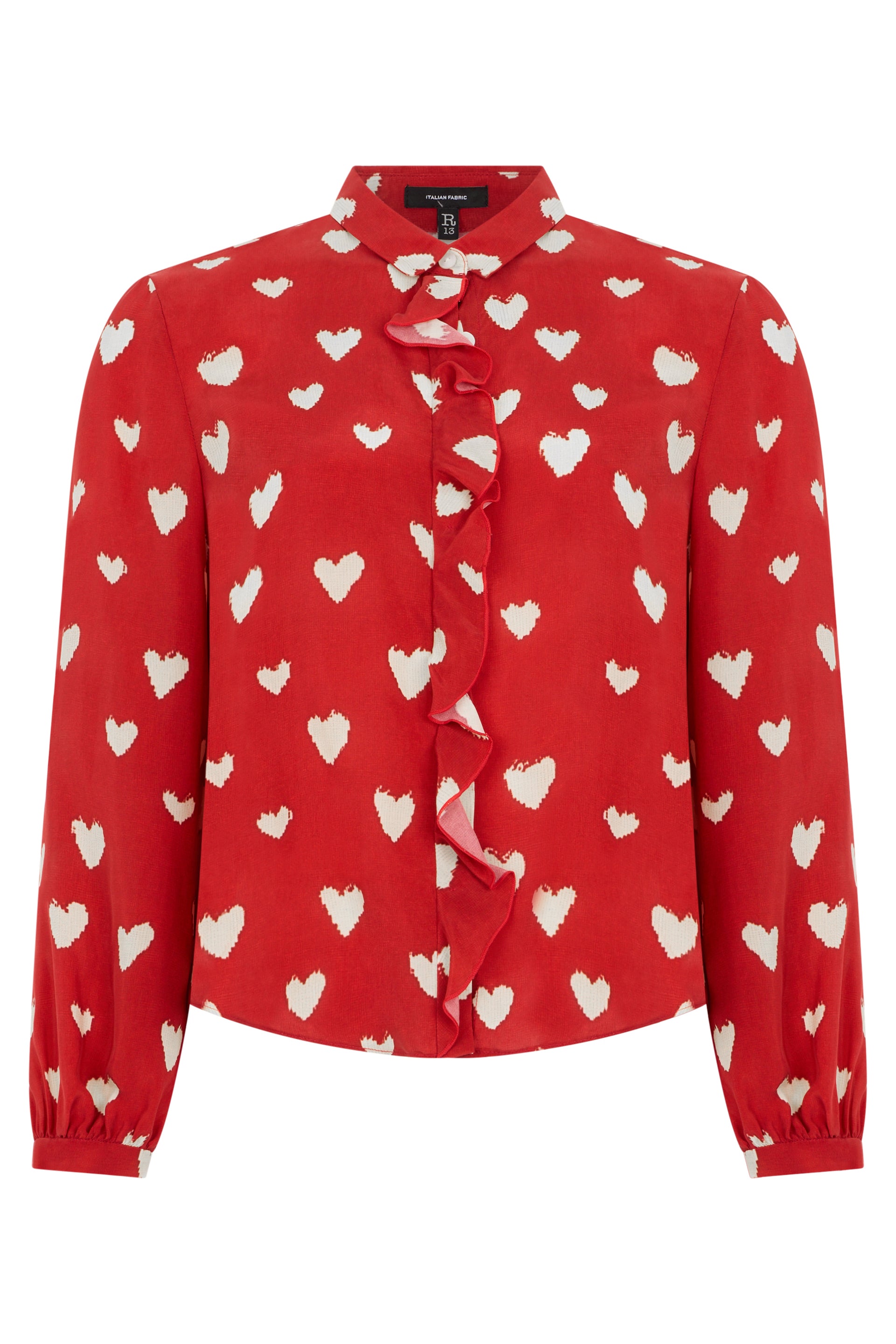 R13 Camicia in cotone con stampa