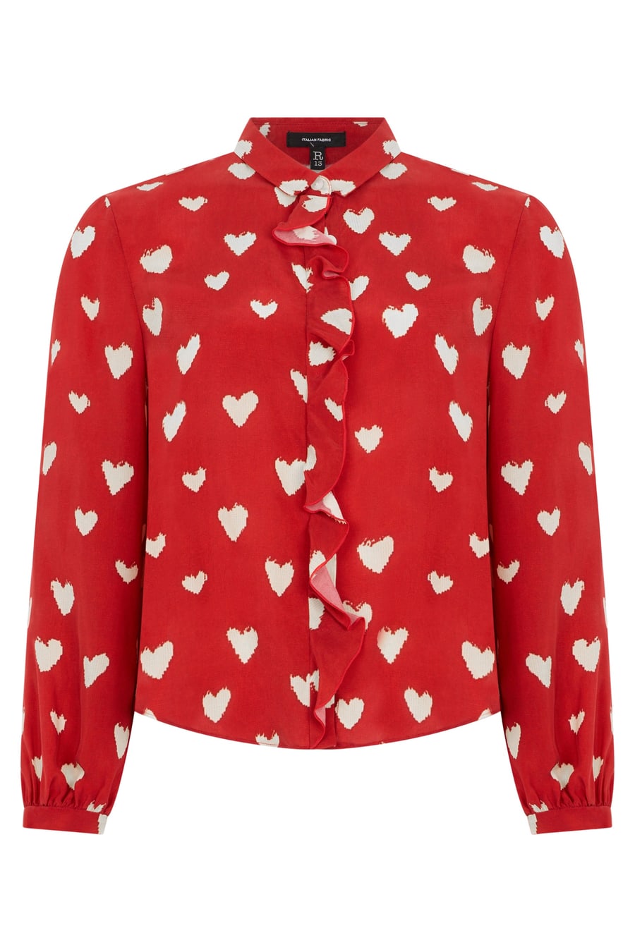 R13 Camicia in cotone con stampa