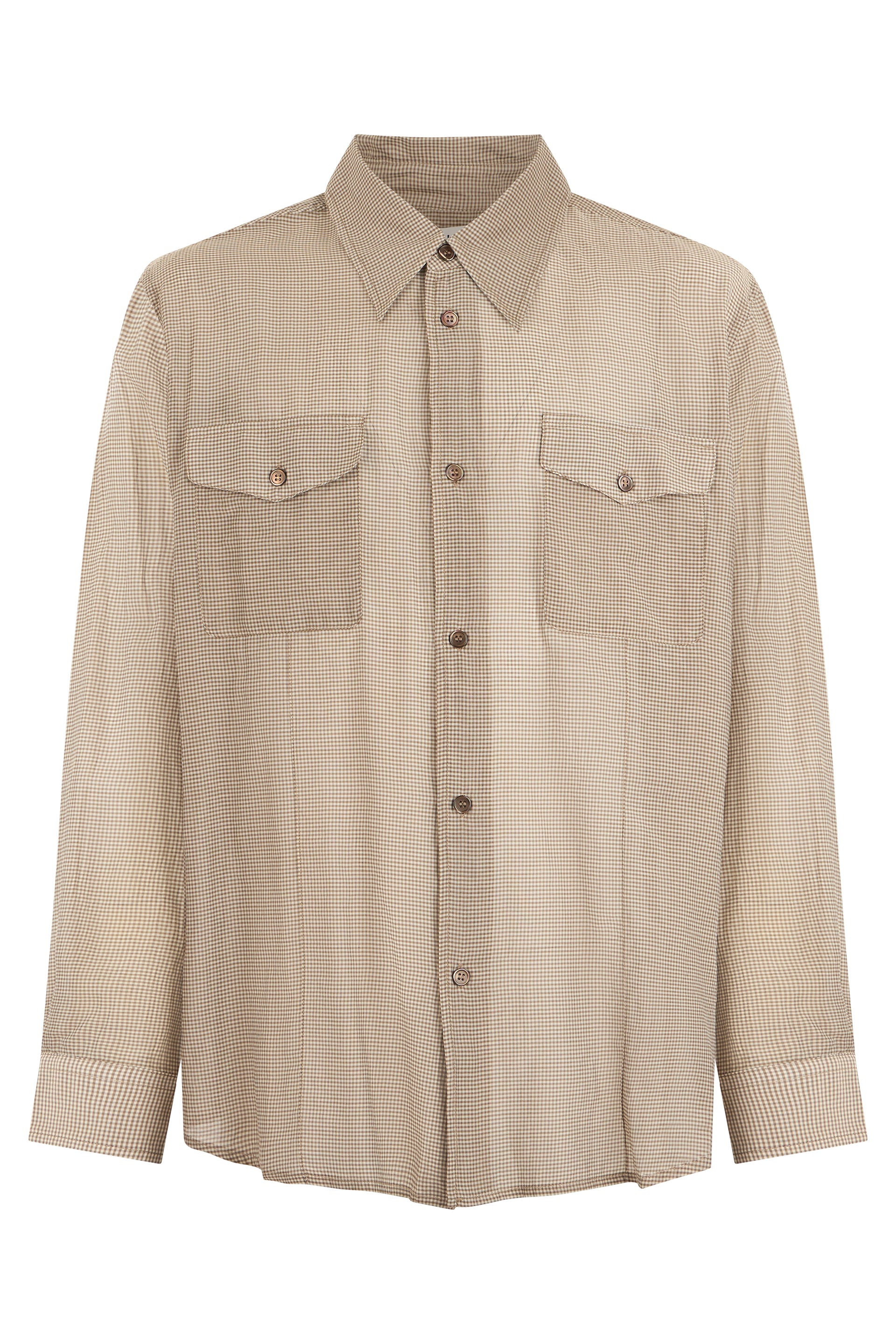 Our Legacy Camicia a scacchi in seta e cotone