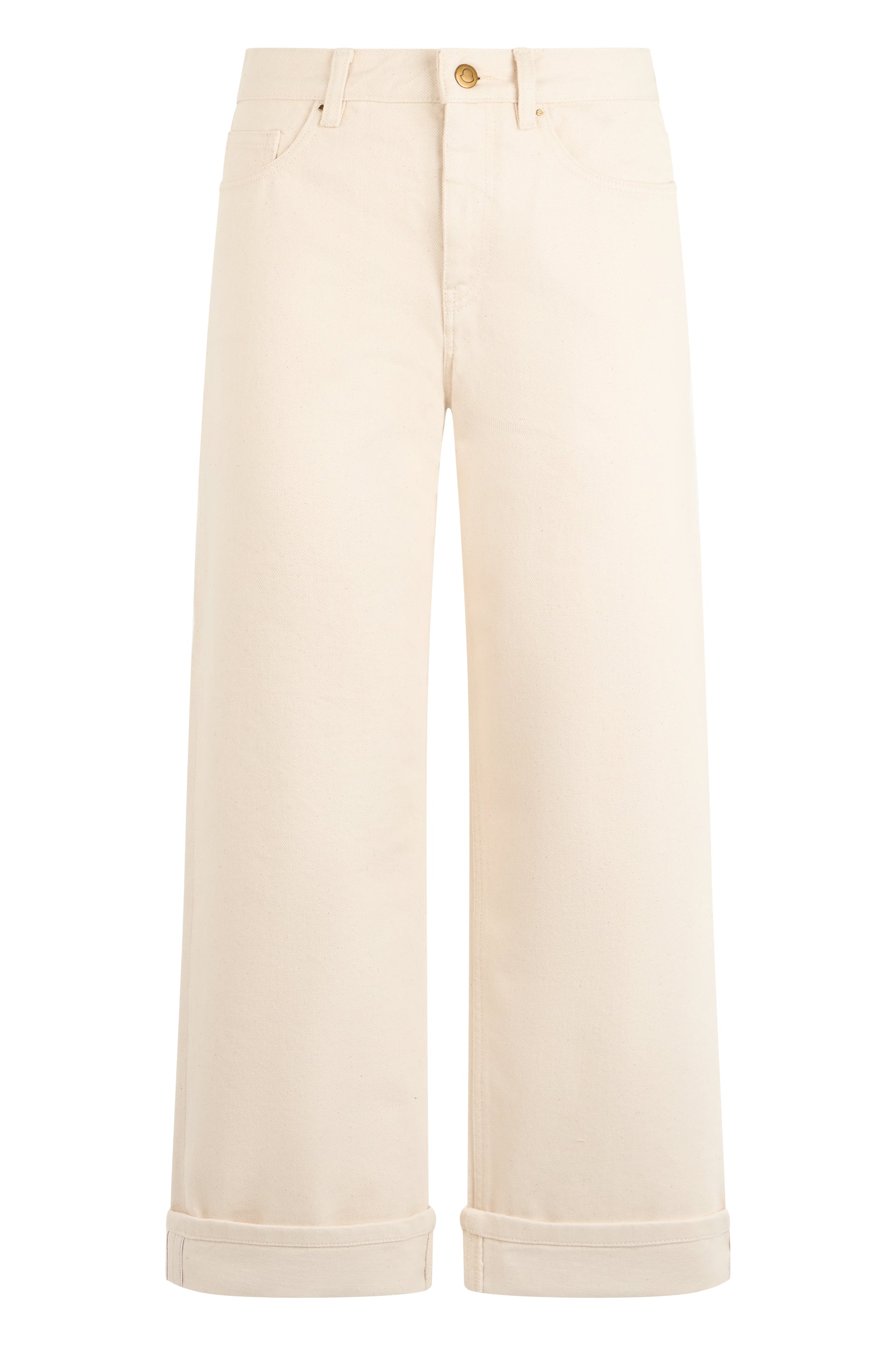 Moncler Pantaloni in twill di cotone con risvolto