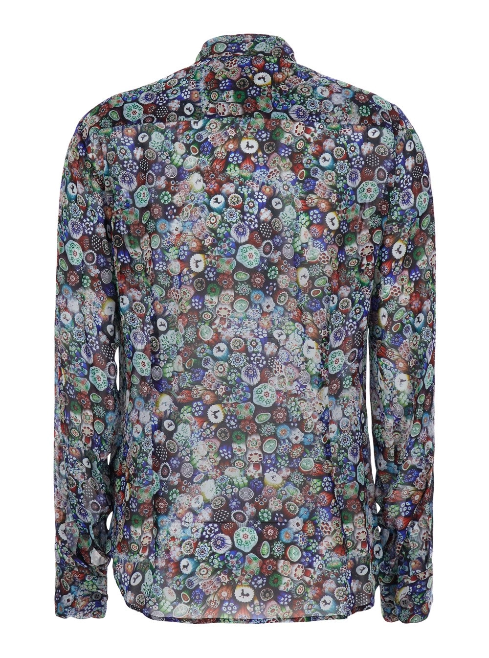 Dries Van Noten Camicia 'Chowy' con colletto classico e ricamo all-over in viscosa multicolor donna, view 2