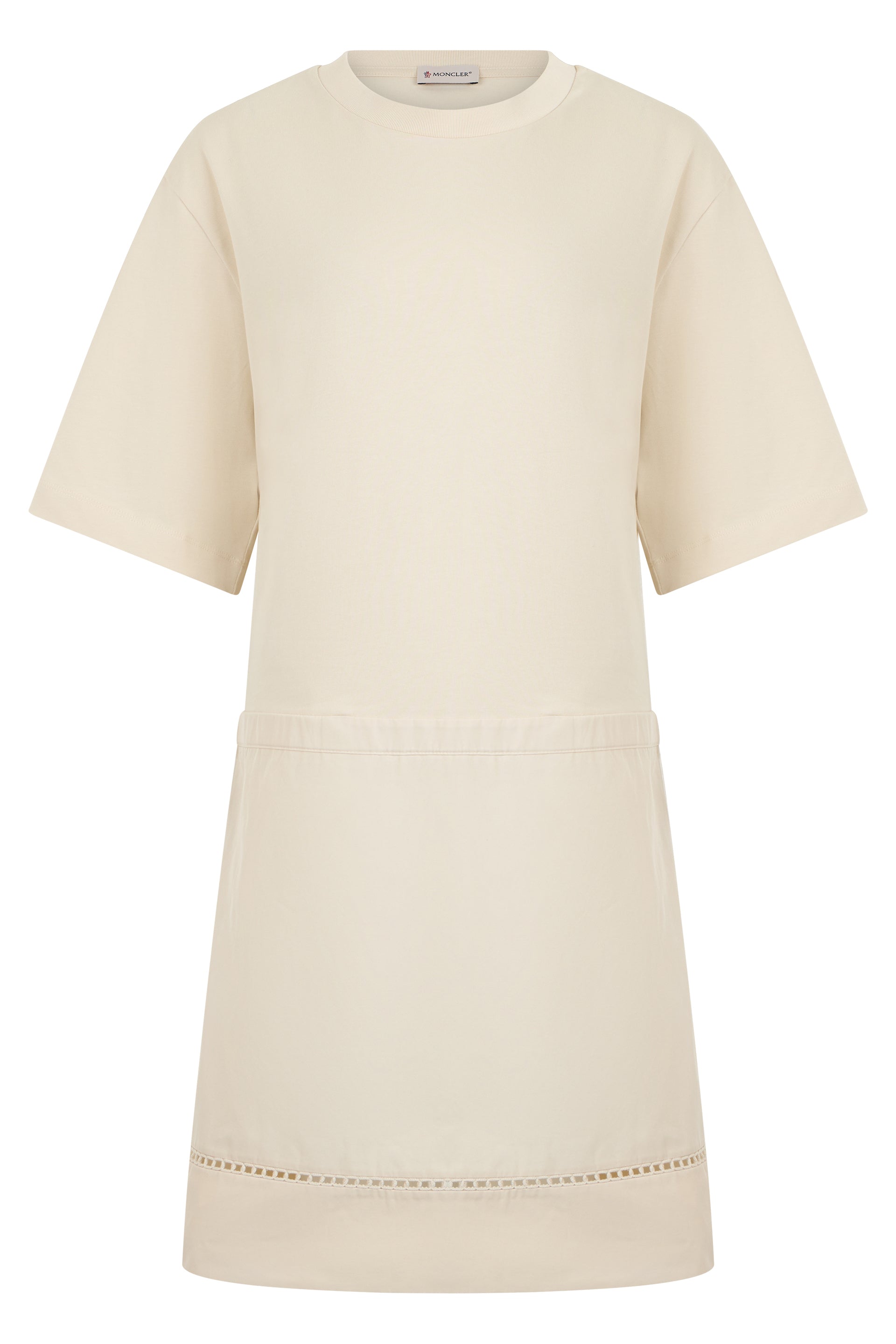 Moncler Abito mini a T-shirt in misto cotone