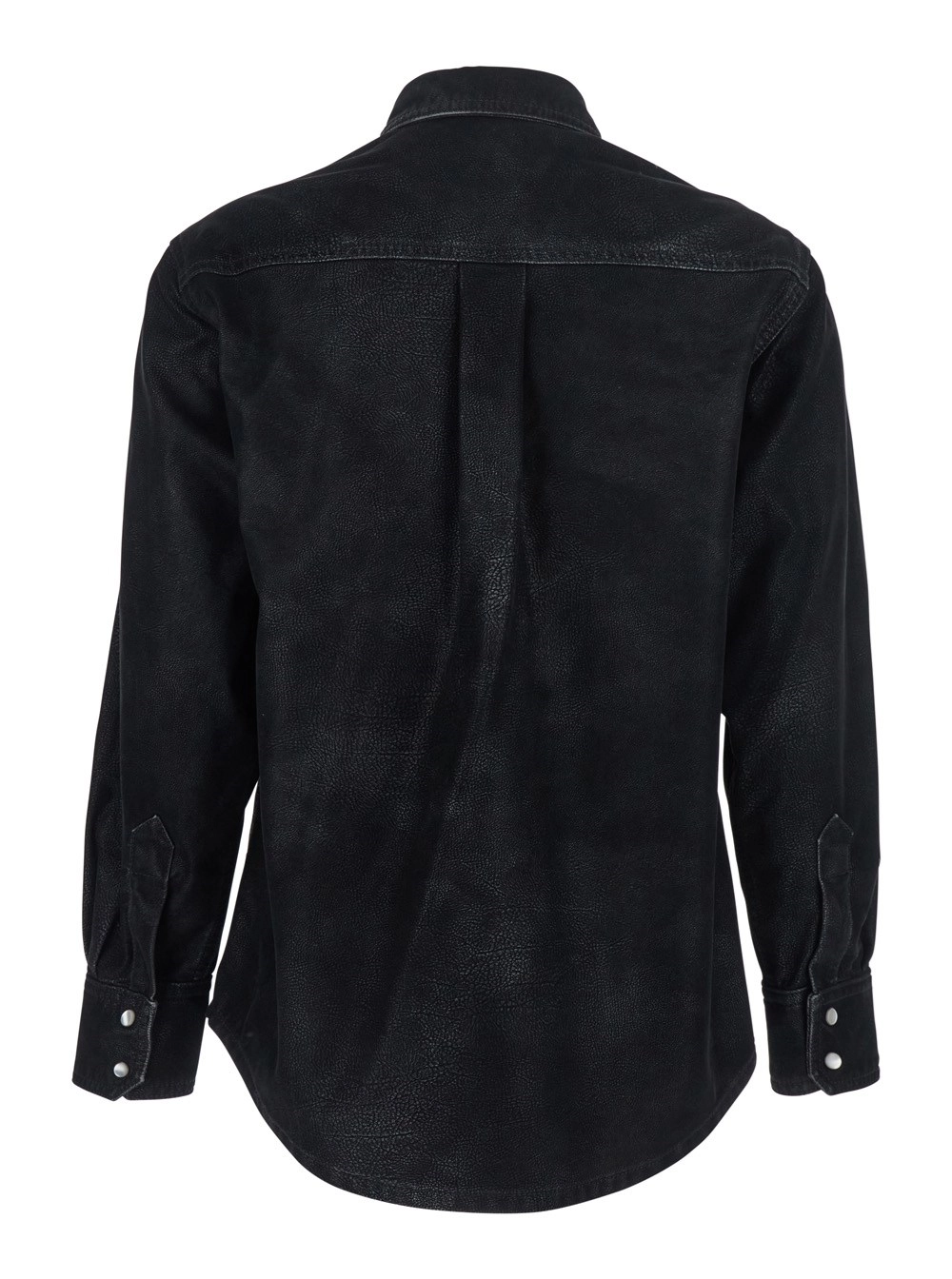 Marant etoile Camicia 'Karima' con Colletto Classico e Due Tasche Applicate sul Fronte in Tessuto Nera Donna, view 2