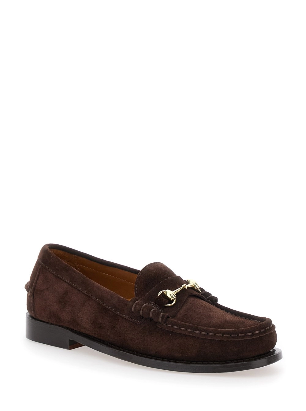 Sebago Mocassini Pull-On 'Joe Modena' con morsetto sul fronte in suede marroni donna, view 2