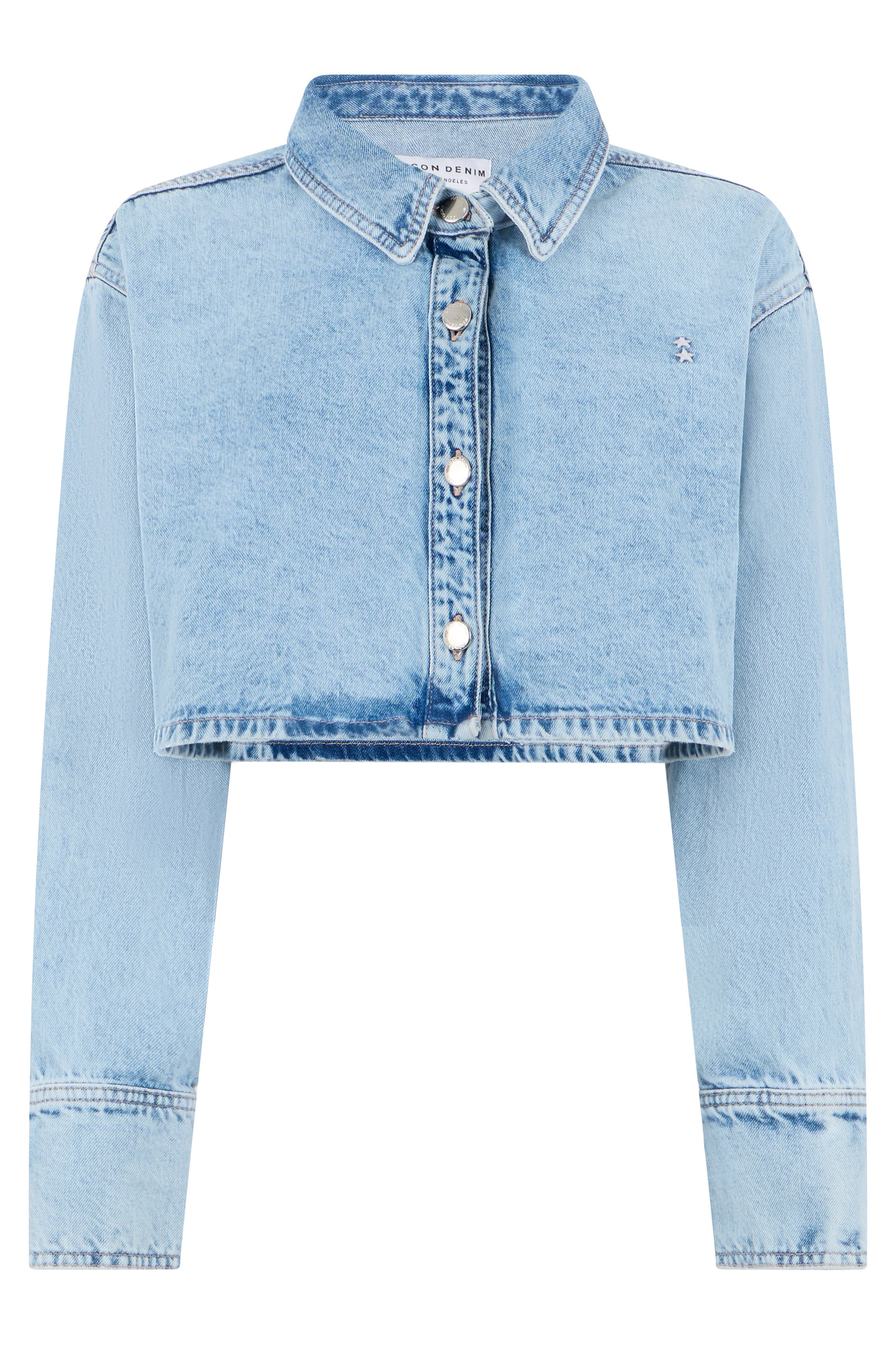 Icon Denim Giacca crop in denim