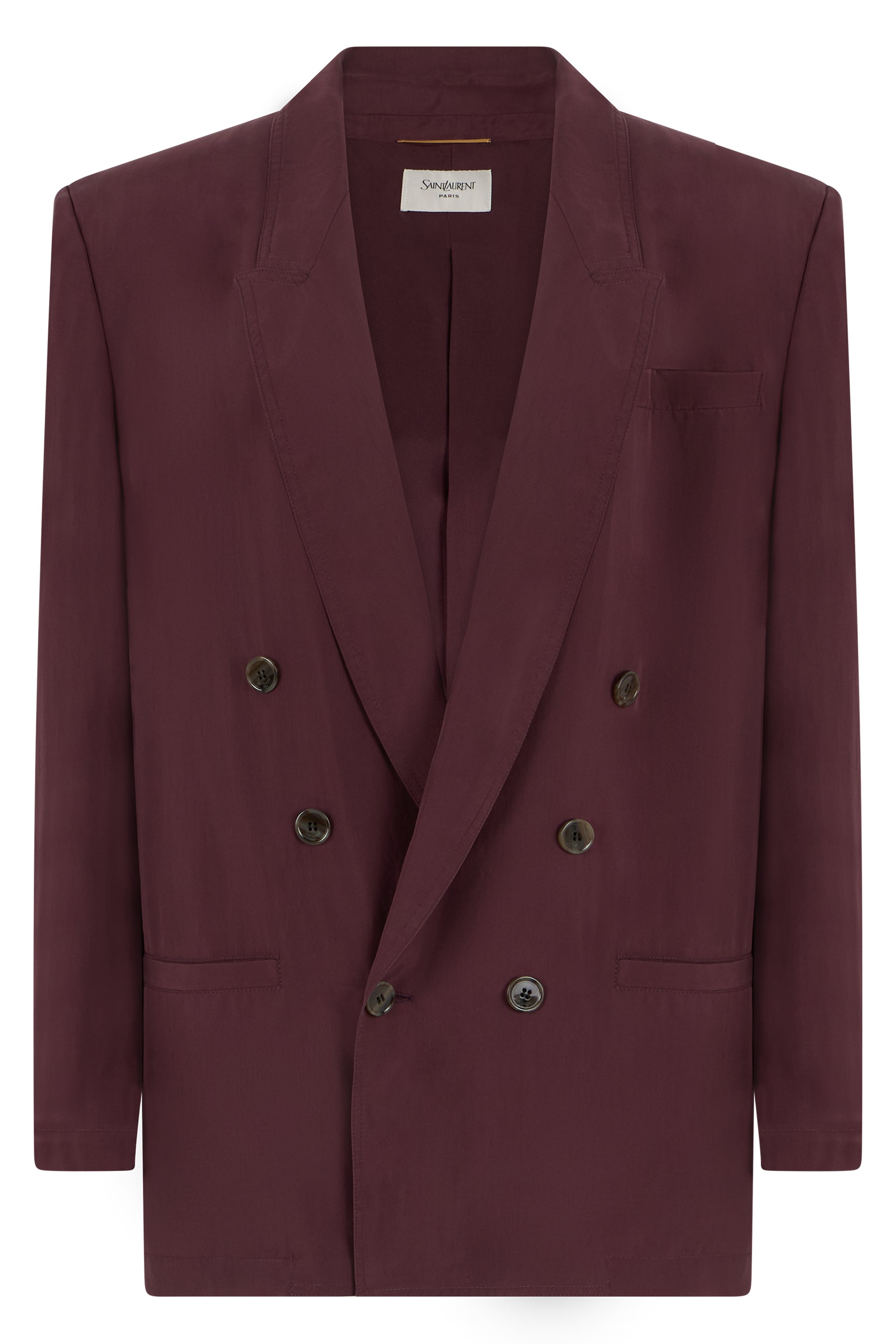 Saint Laurent Blazer doppiopetto in seta