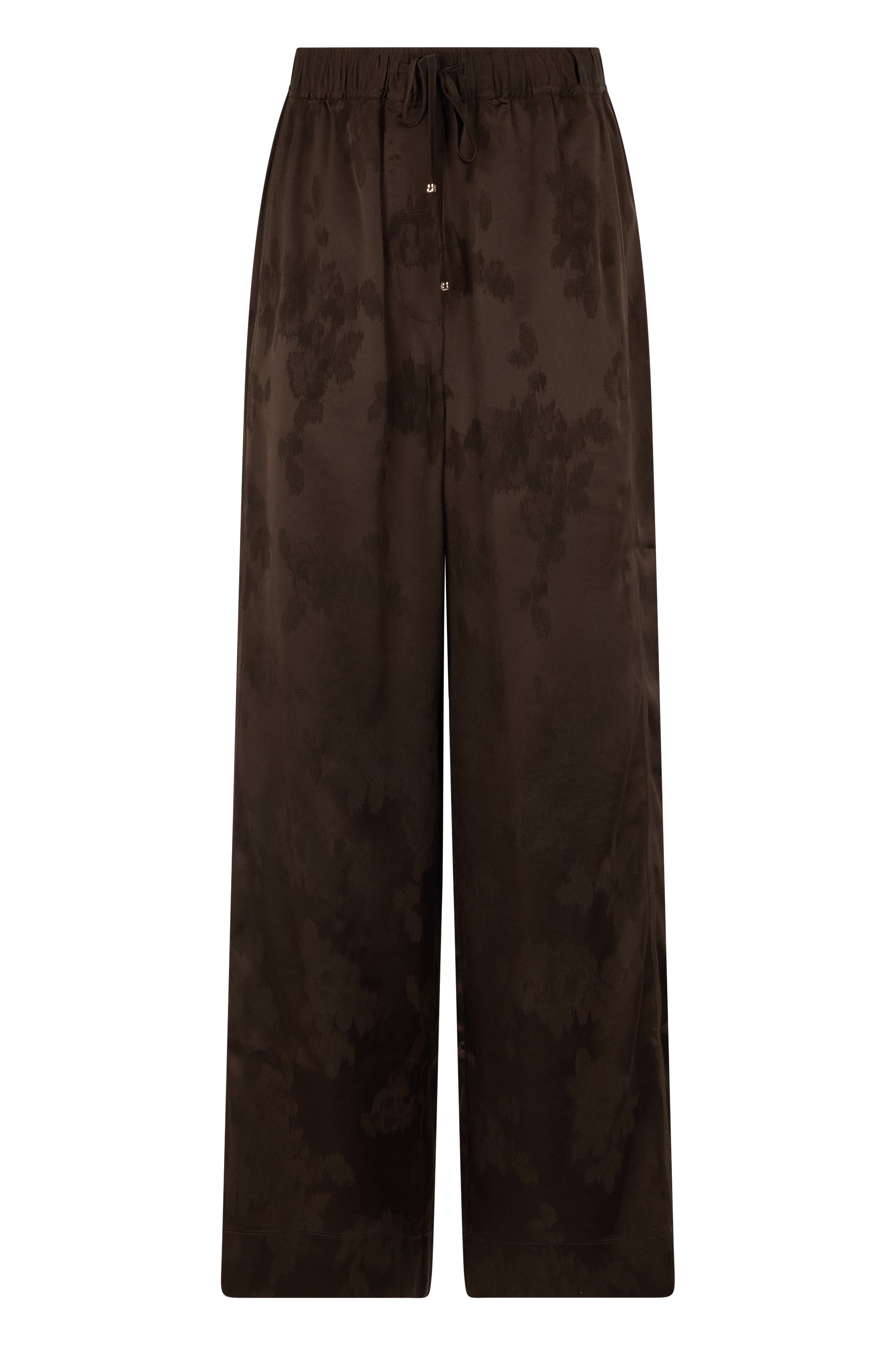 Ganni Pantaloni in satin con vita elasticizzata
