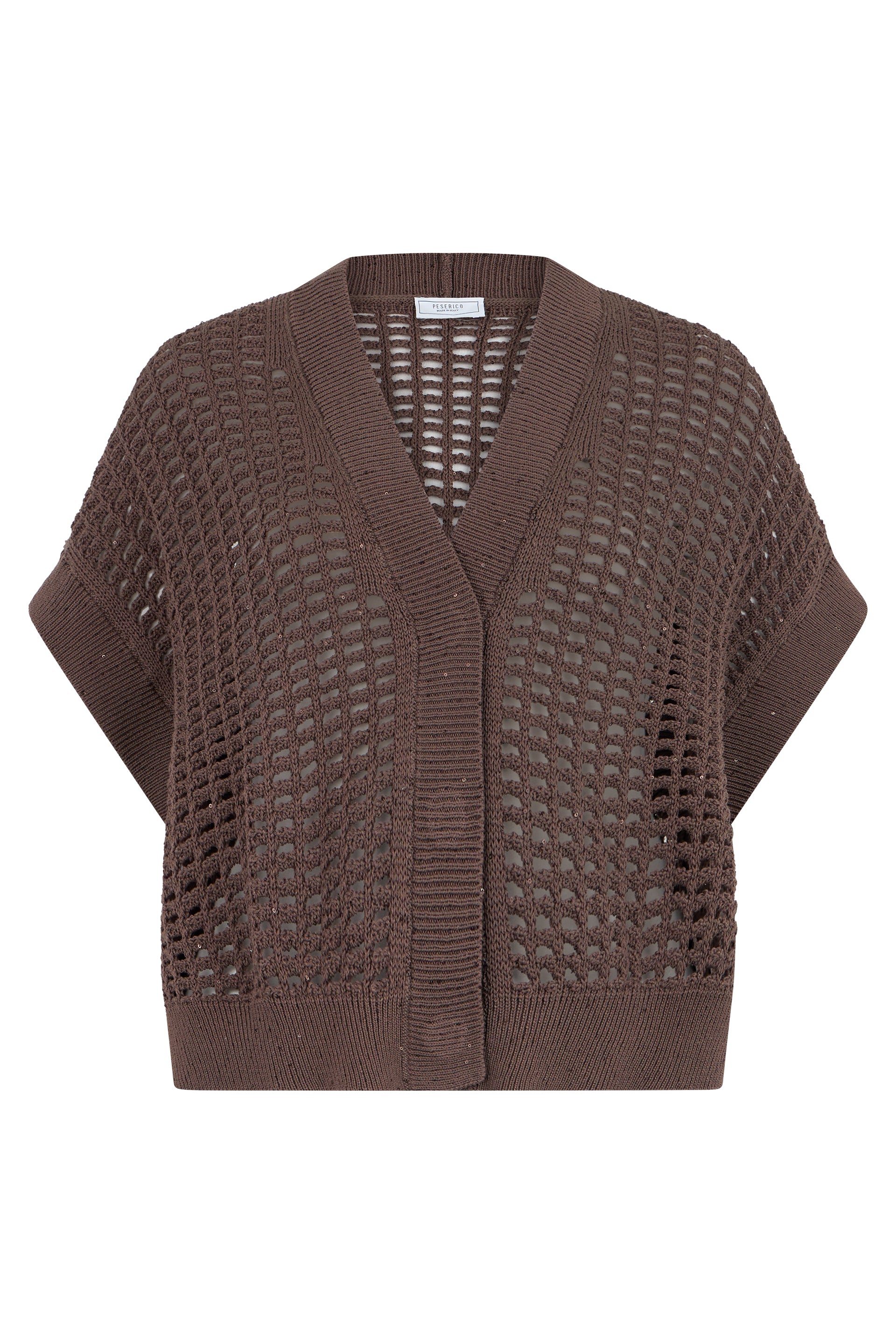 Peserico Cardigan in maglia traforata