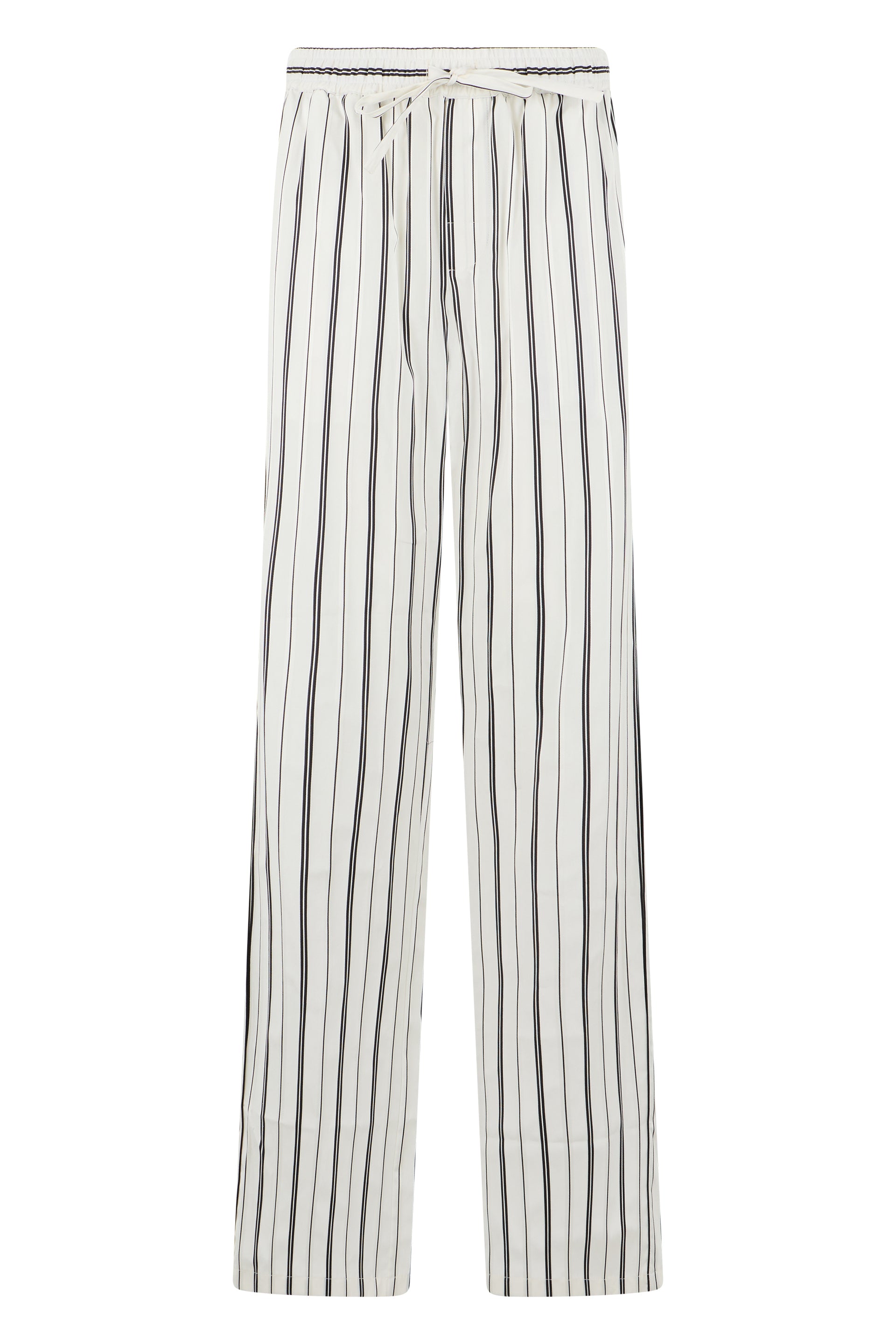 Dolce & Gabbana Pantaloni in cotone e seta a righe