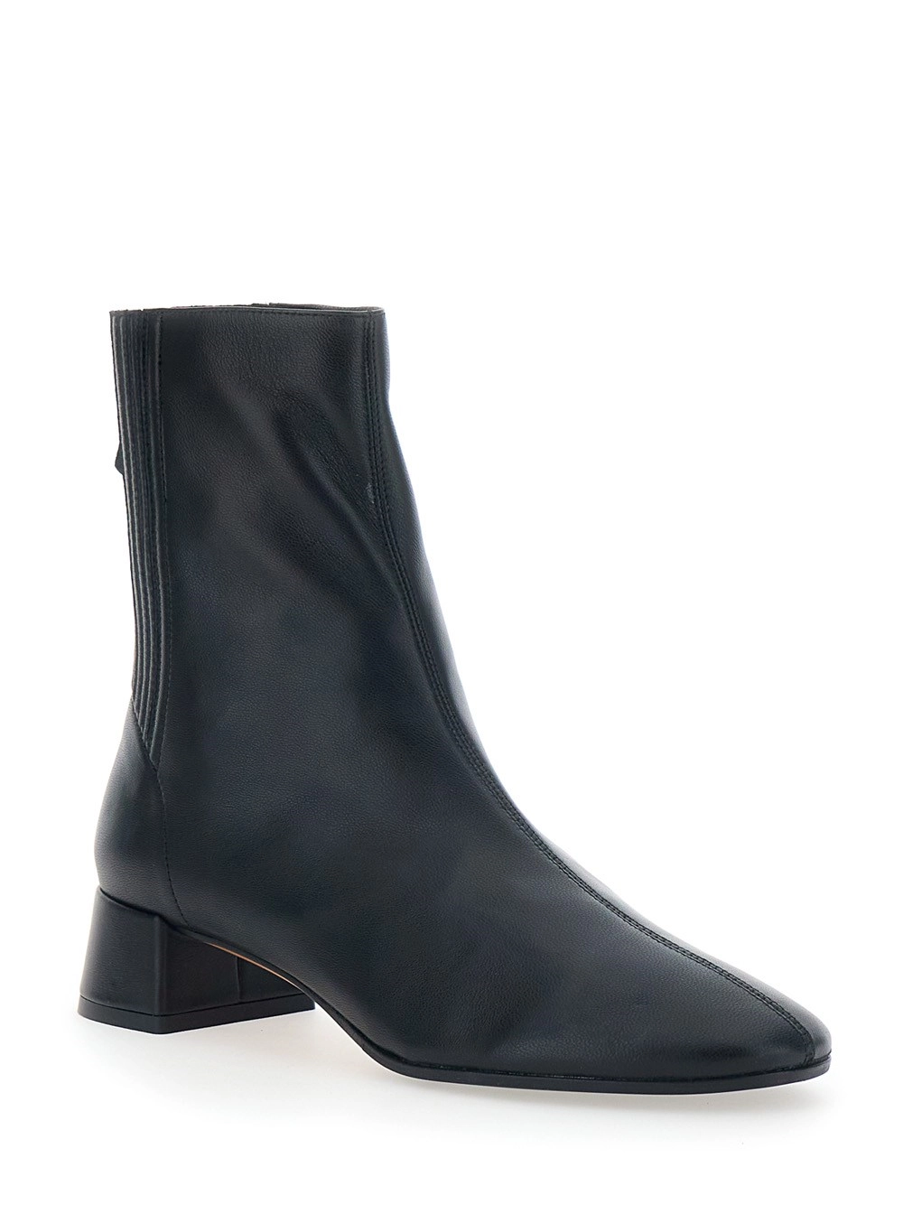 Aquazzura Stivaletti alla Caviglia 'SAINT HONORE' con chiusura con zip sul retro in Pelle neri Donna, view 2