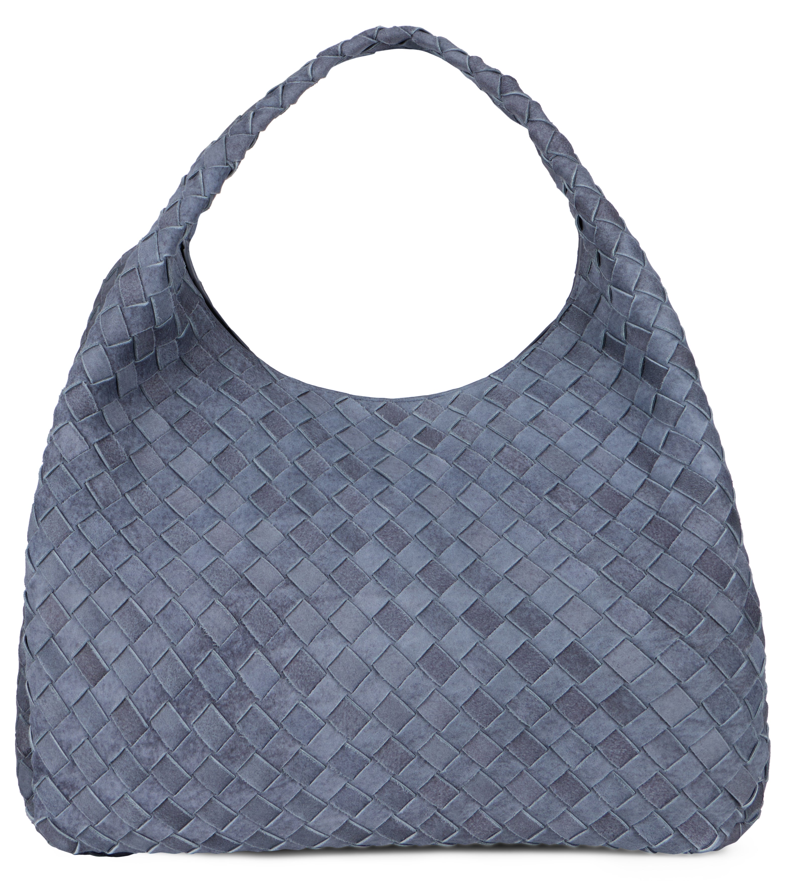 Bottega Veneta Borsa tote large Campana in suede intrecciato