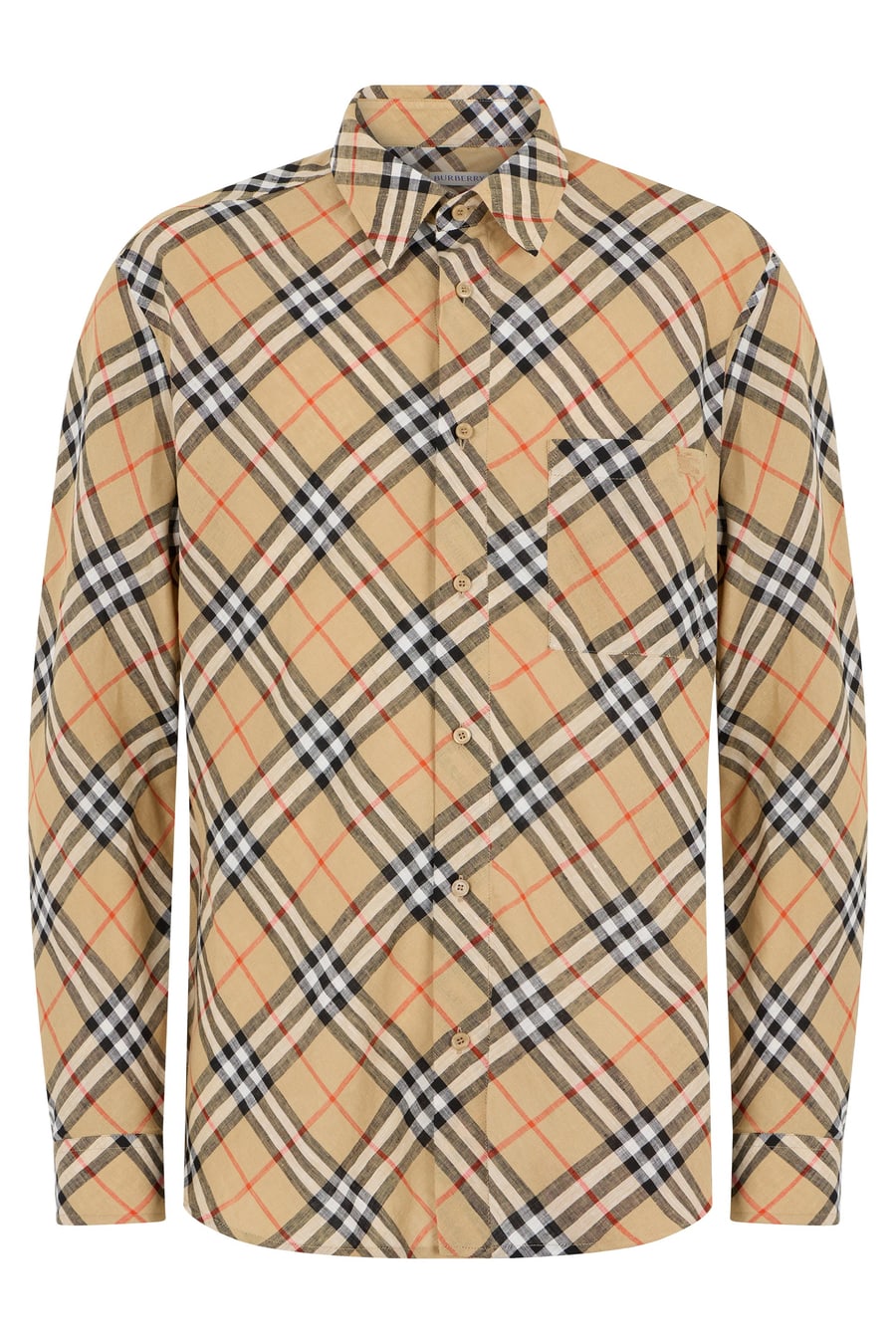 Burberry Camicia in lino Check
