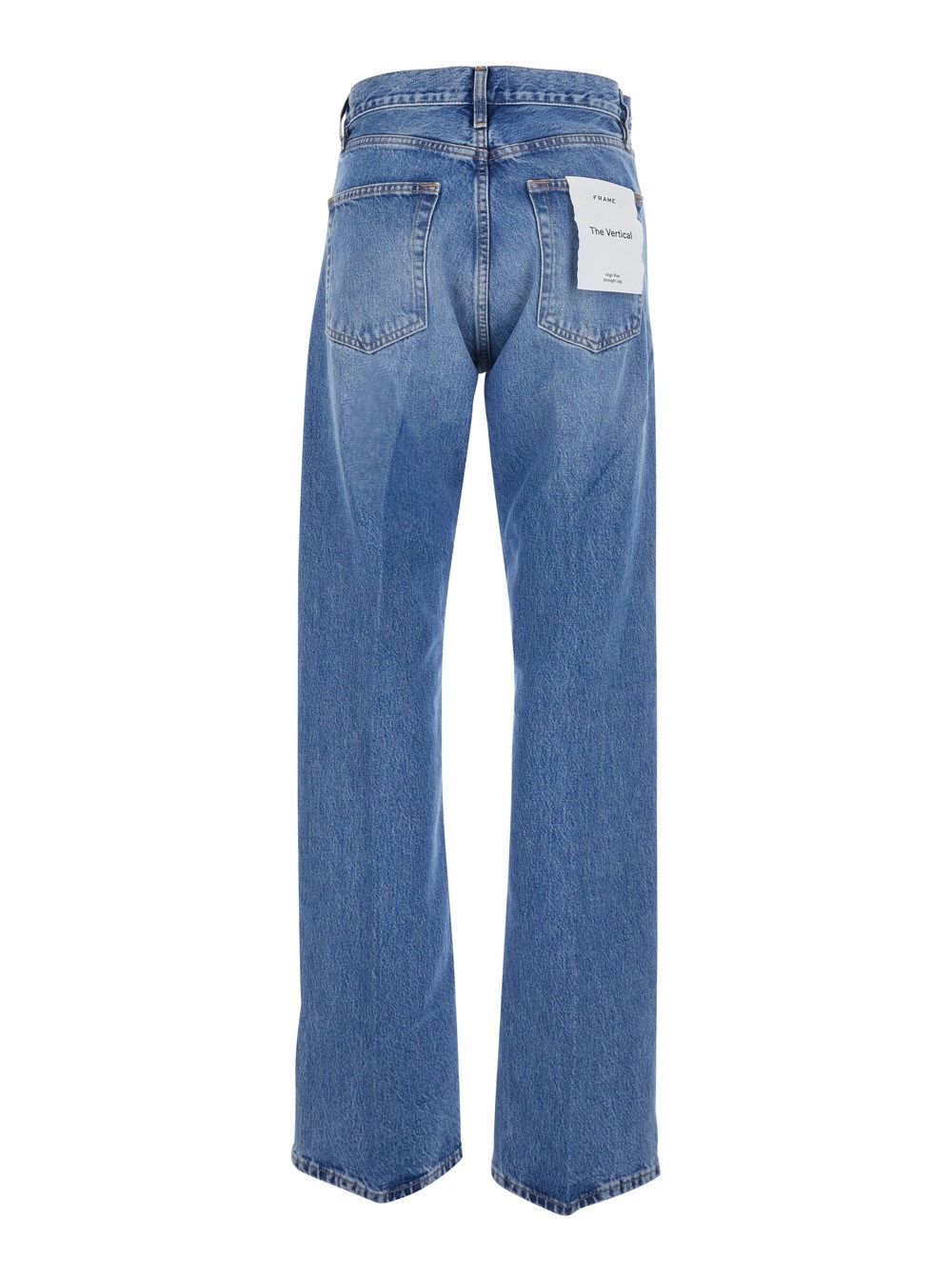 Frame Jeans 'The Vertical' con Design a Cinque Tasche in Denim Blu Donna, view 2