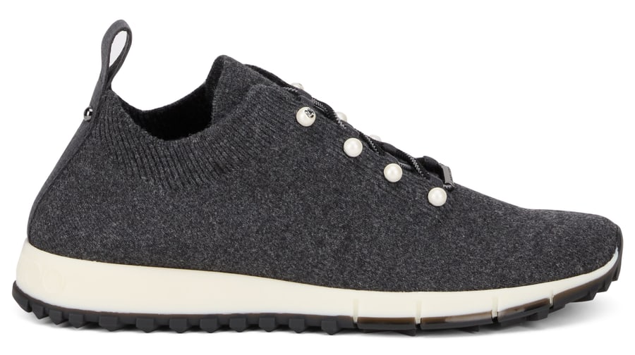 Jimmy Choo Sneakers basse in maglia di cachemire