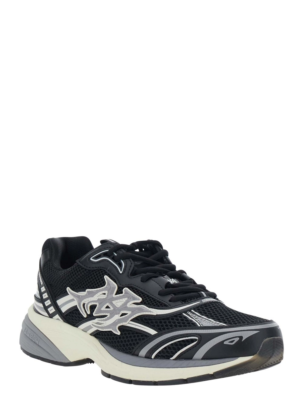 Amiri Sneakers 'M-Tech' con patch logo laterale in Pelle e tessuto e pelle nere uomo, view 2