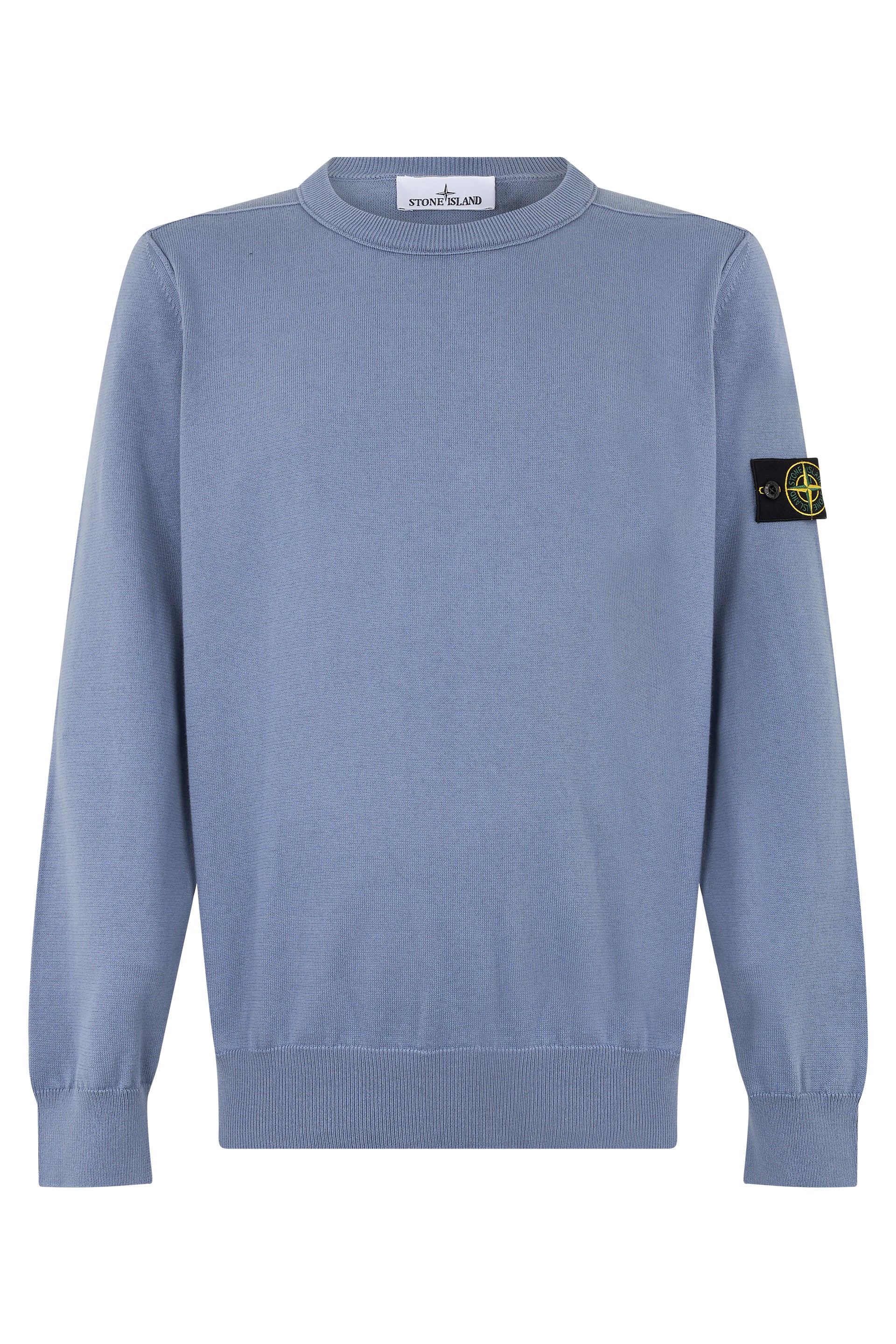 Stone Island Maglione girocollo in cotone con logo