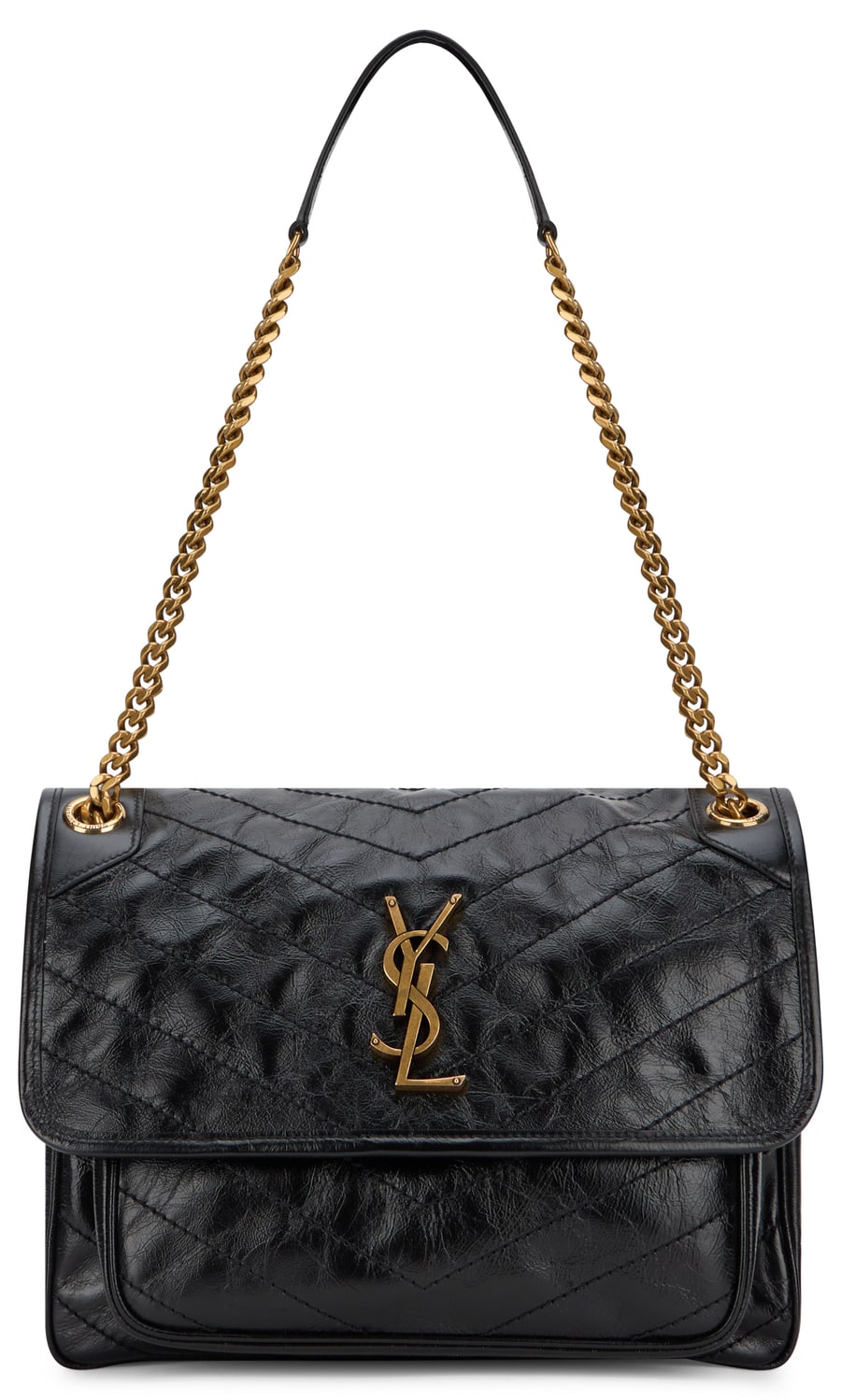 Saint Laurent Borsa Niki media in pelle