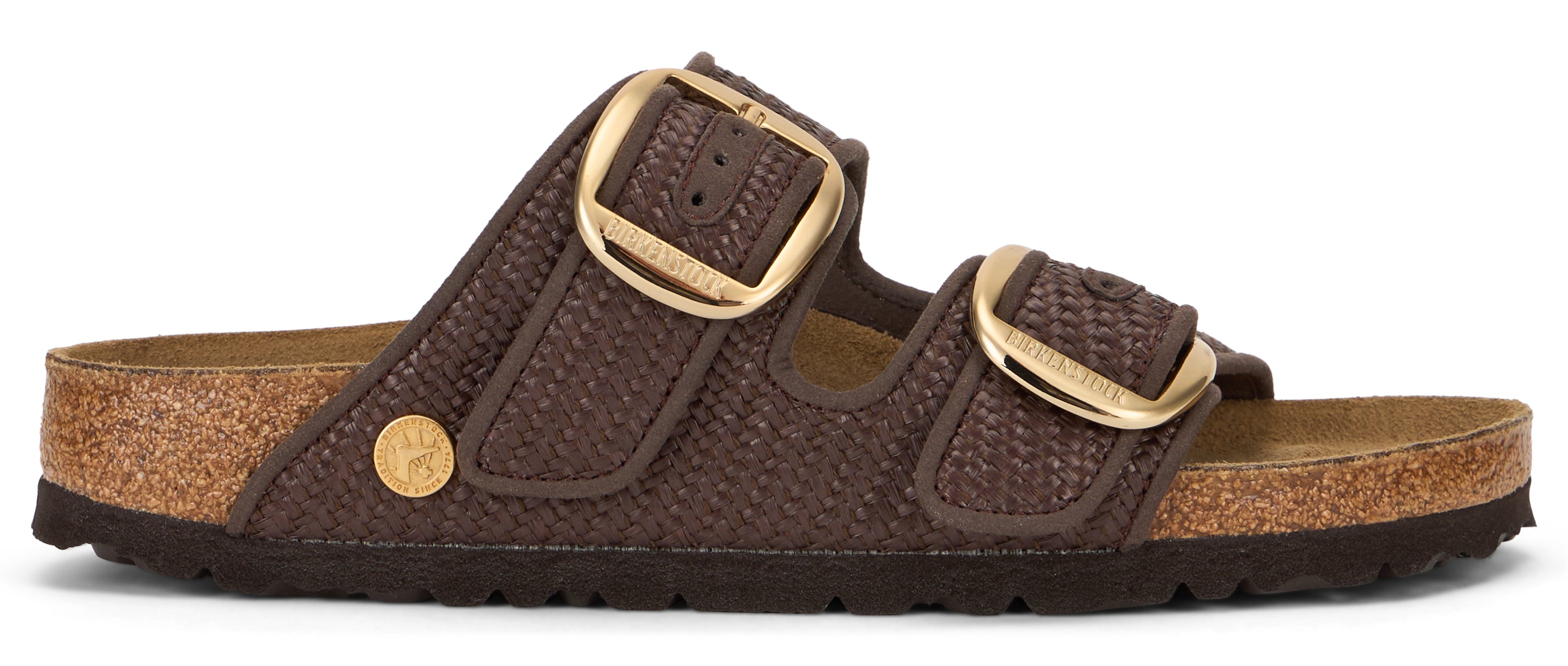 Birkenstock Sandalo Arizona Big Buckle n rafia