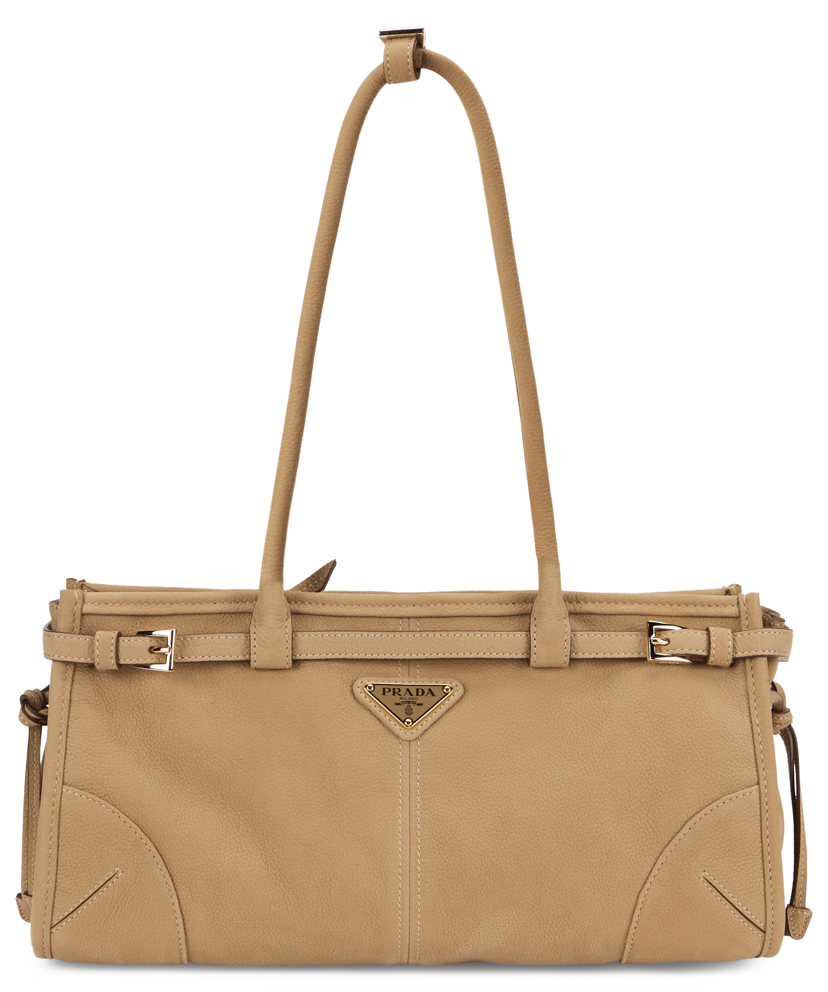 Prada Borsa elegante beige con tracolla comoda