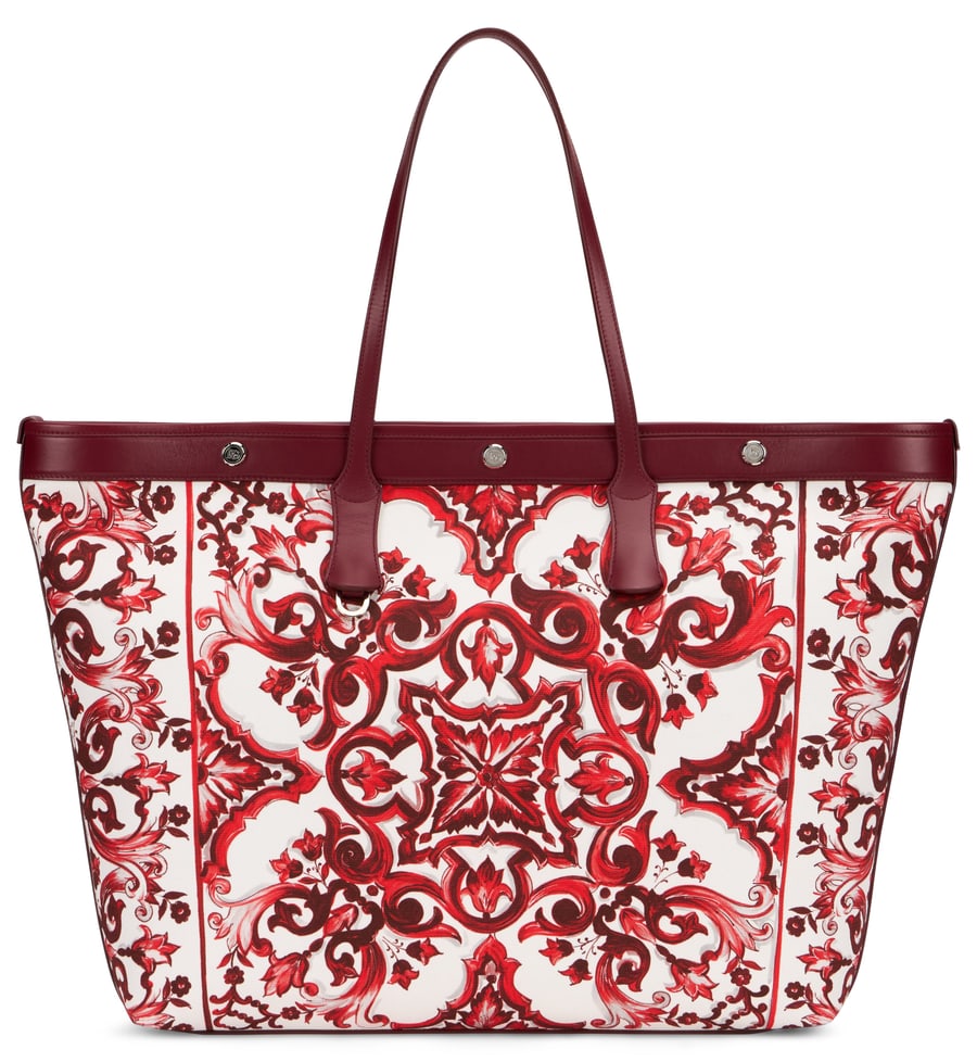 Dolce & Gabbana Tote bag con stampa maiolica