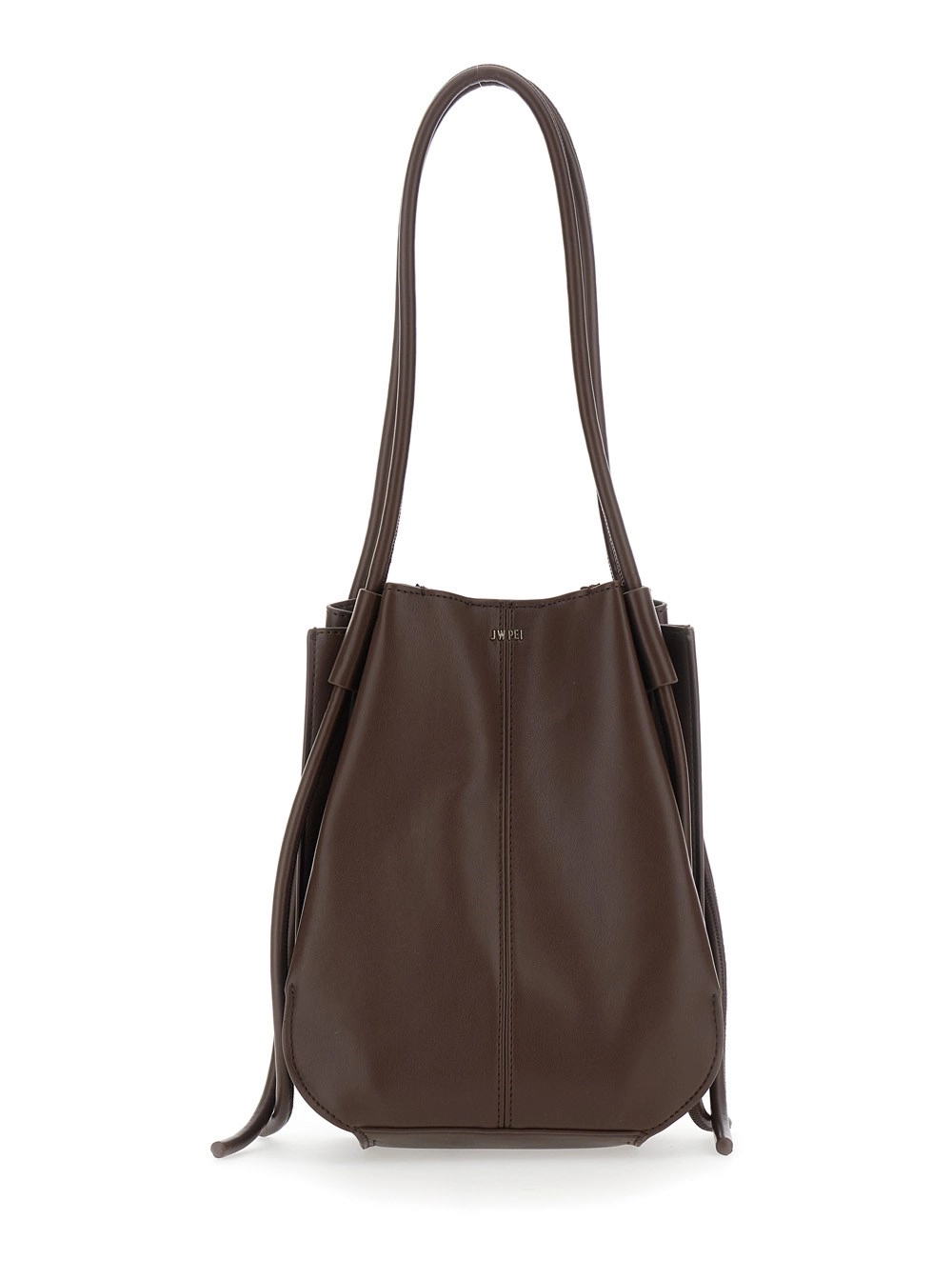 Jw pei Borsa Shopping 'Nala' con due manici superiori e logo lettering sul fronte in ecopelle marrone donna