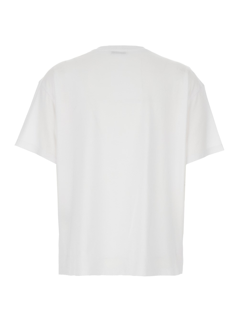 Toteme T-Shirt 'Classic' Girocollo in Misto Cotone Bianca Donna, view 2