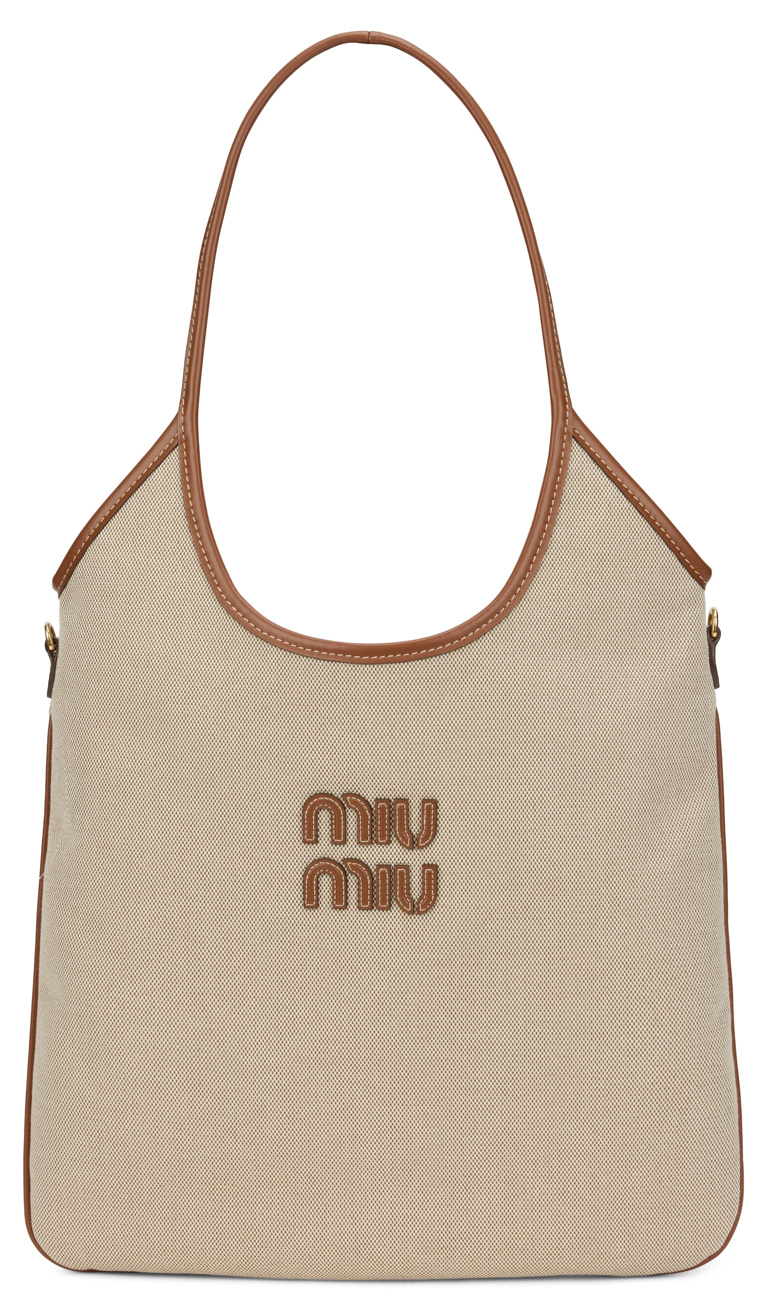 Miu Miu Tote bag con dettagli in pelle