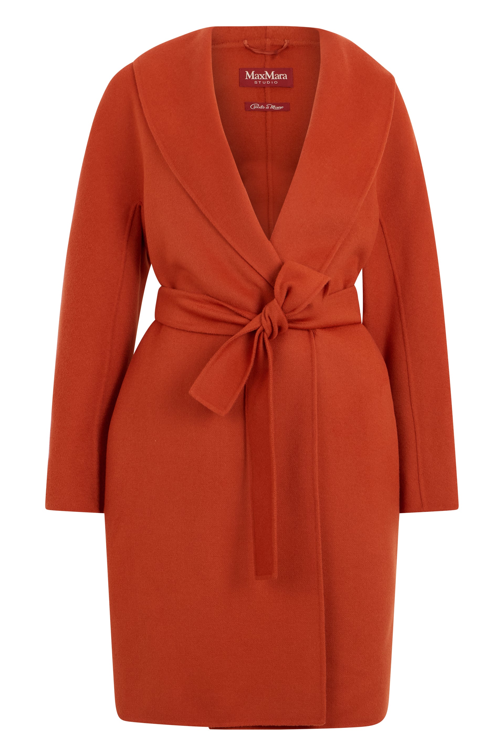 Max Mara Studio Cappotto a vestaglia in lana, cachemire e seta