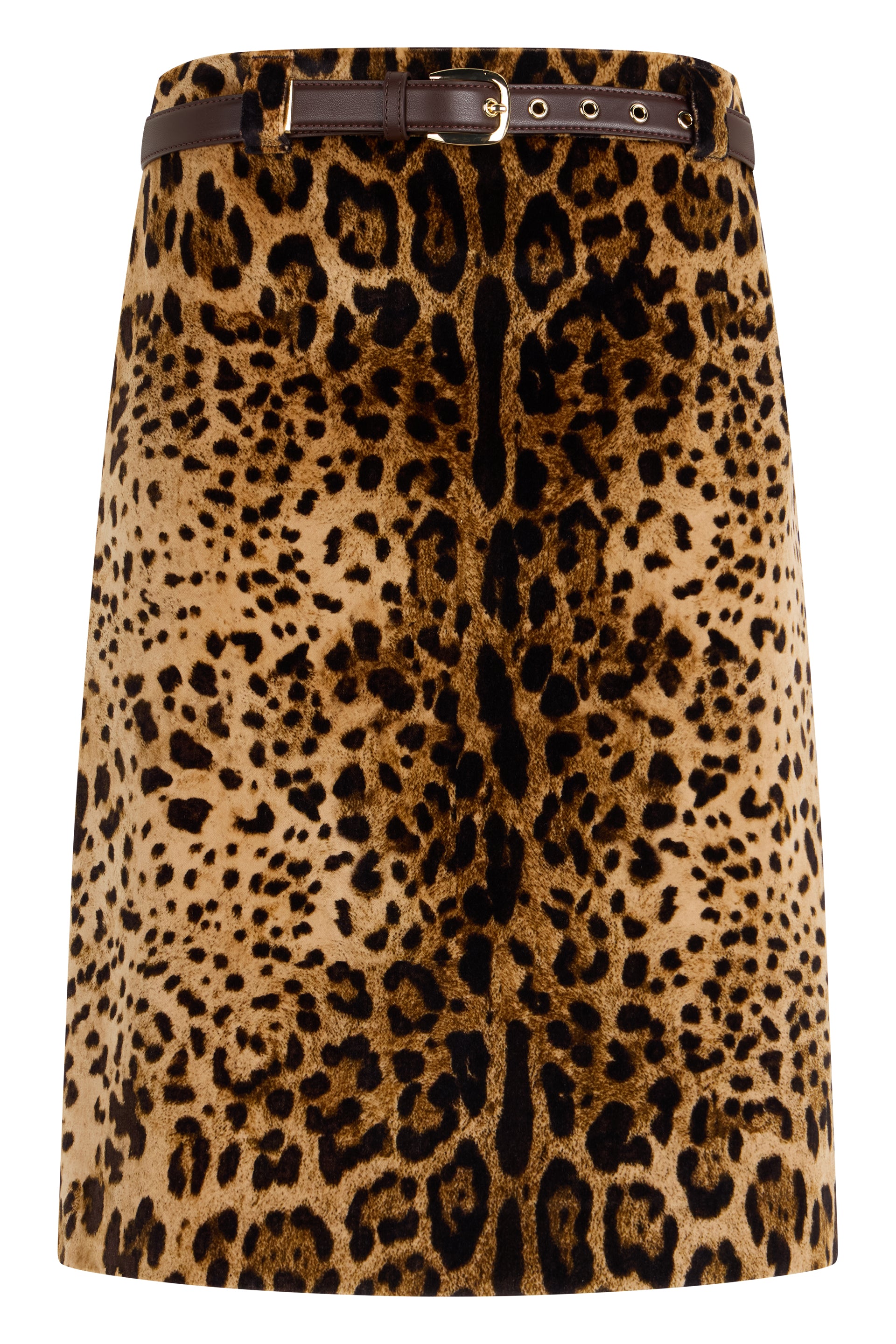 Max Mara Studio Gonna leopardata con cintura