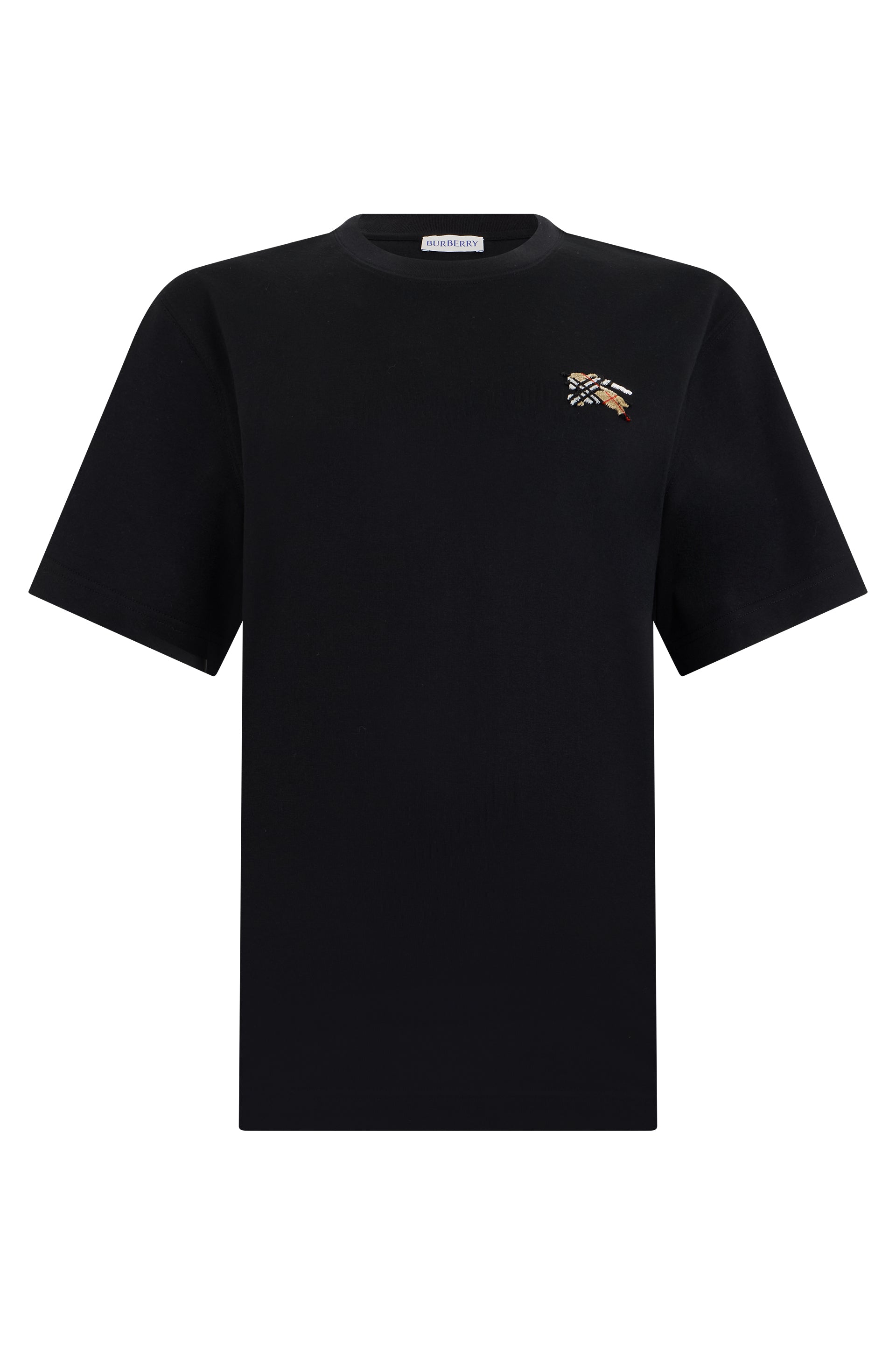 Burberry T-shirt in cotone con ricamo