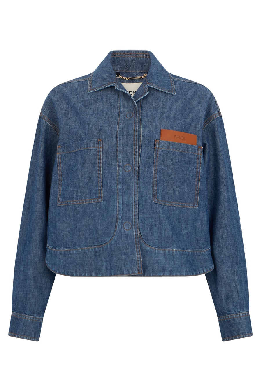 Fendi Giacca in denim di cotone