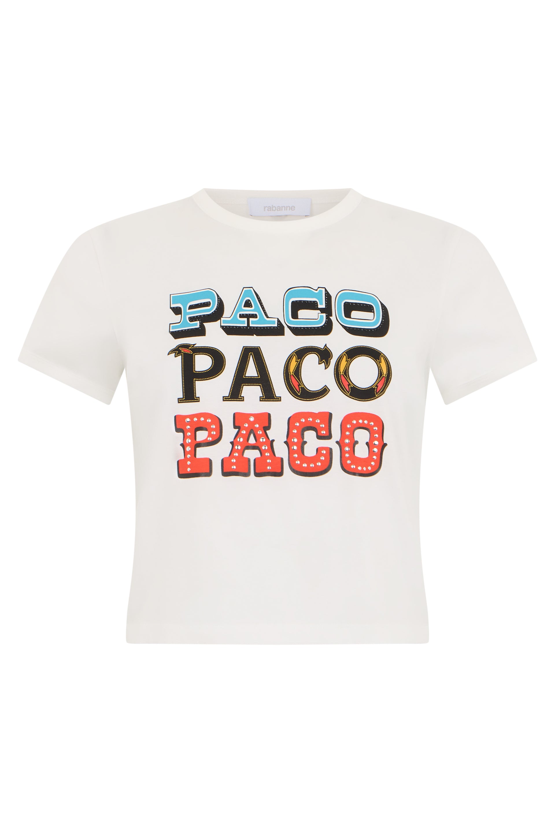 Rabanne T-shirt con grafica "PACO"
