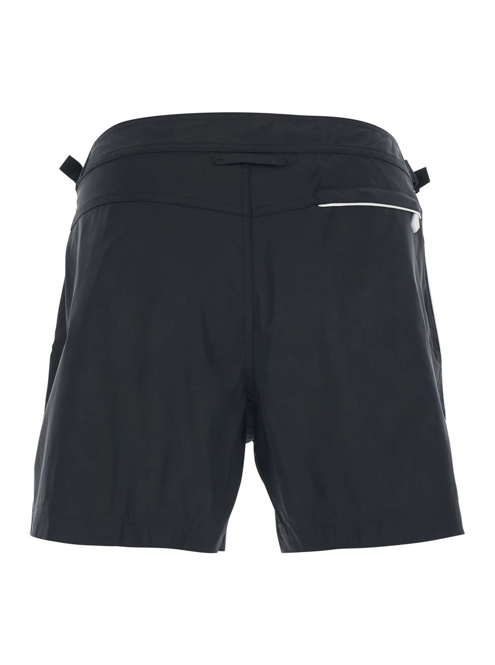 Tom Ford Costume da Bagno con Dettagli con Cinturino sul Lato in Tessuto Tecnico Nero Uomo