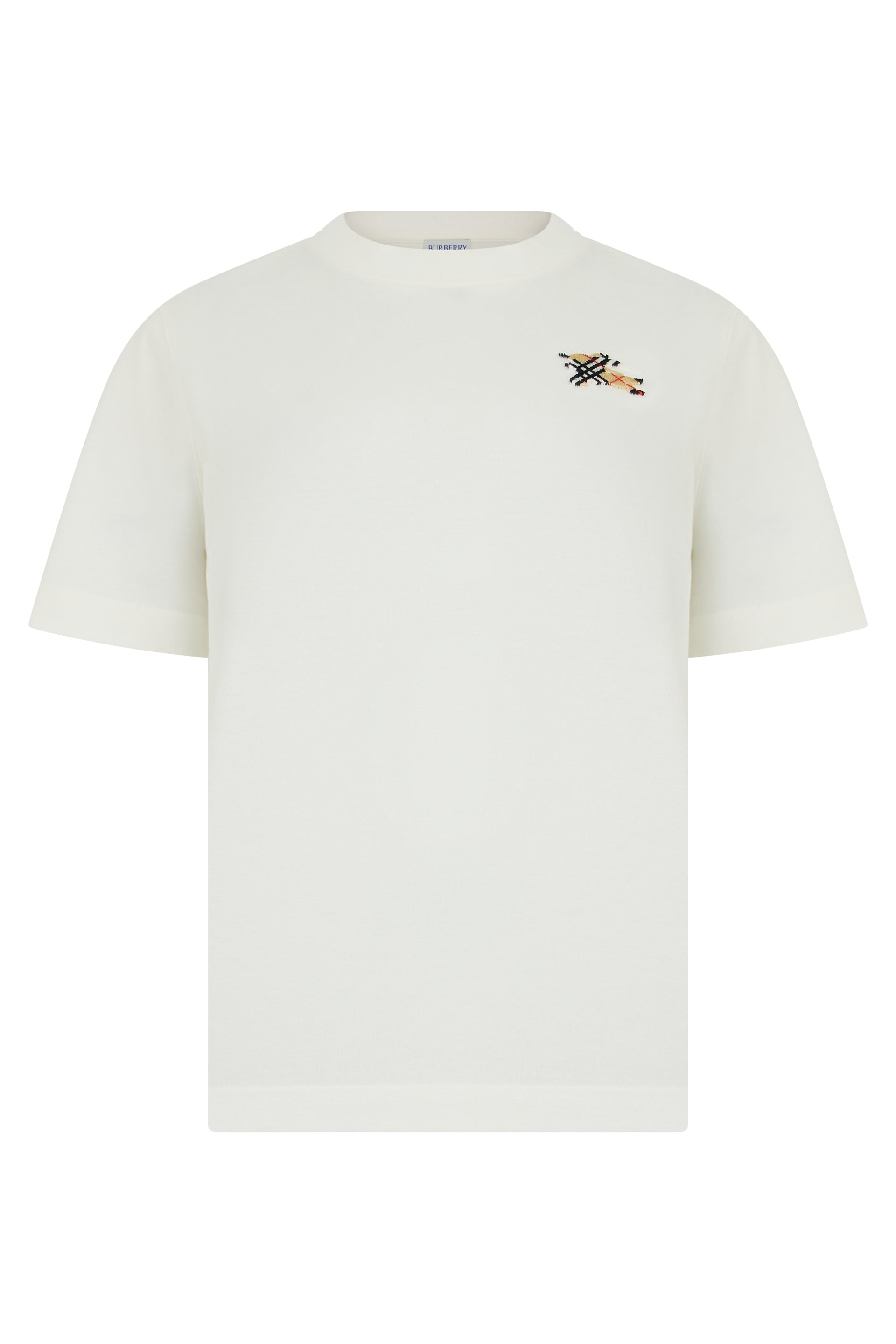 Burberry T-shirt in cotone con ricamo